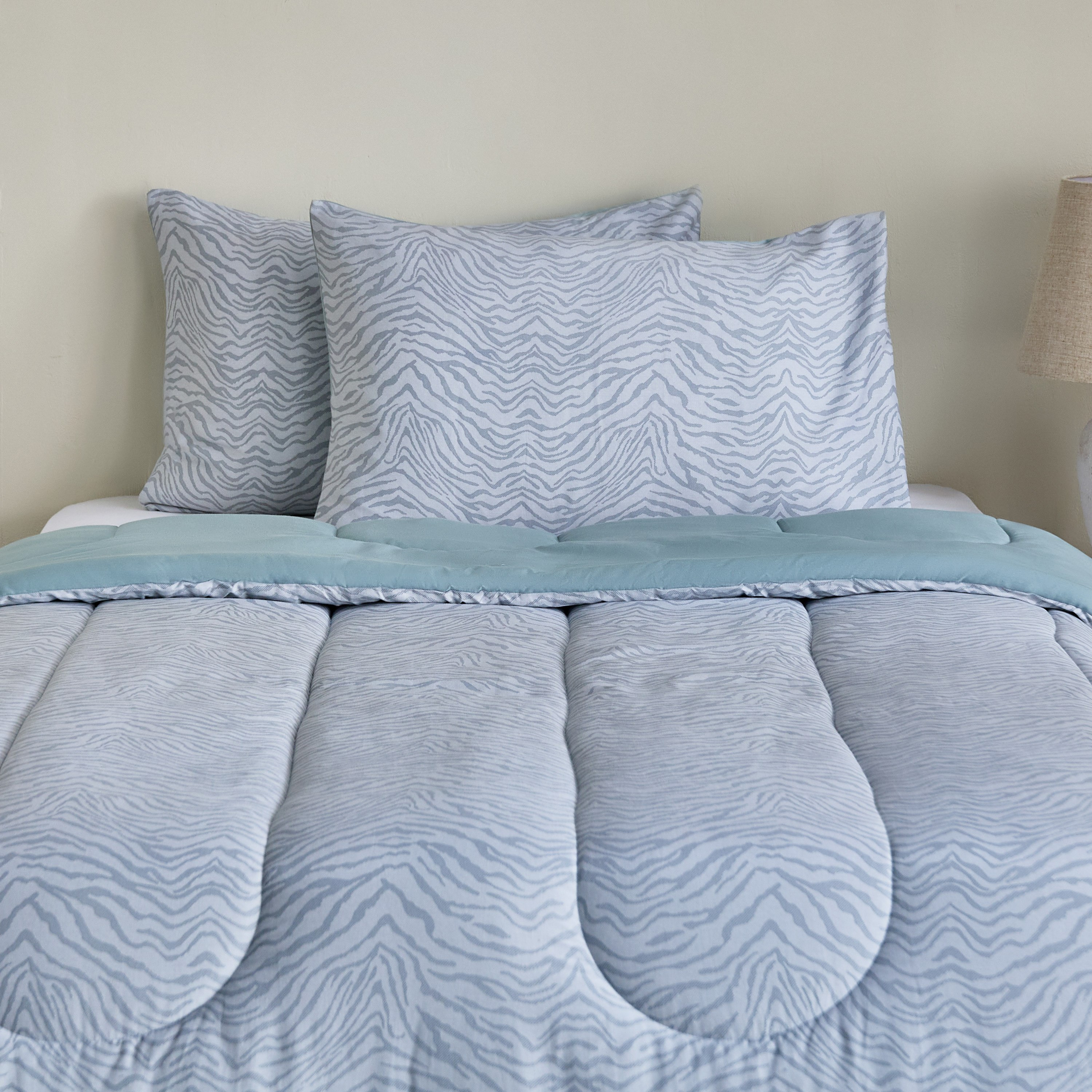 Houston Zenvy 3-Piece Printed Cotton Twin Comforter Set - 160x220 cm-hbxhomeware-hbxdecorandfurnishings-image-2