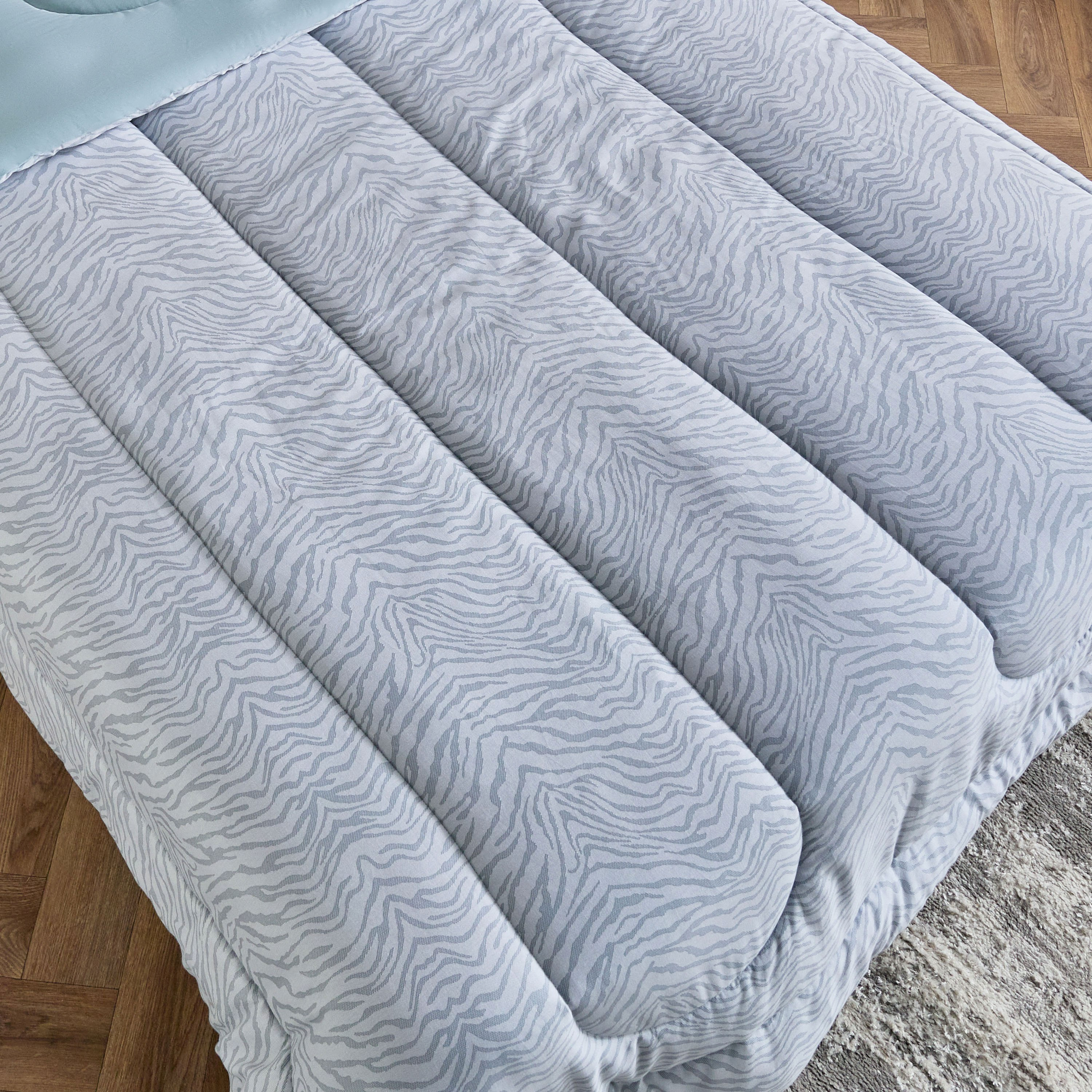 Houston Zenvy 3-Piece Printed Cotton Twin Comforter Set - 160x220 cm-hbxhomeware-hbxdecorandfurnishings-image-4