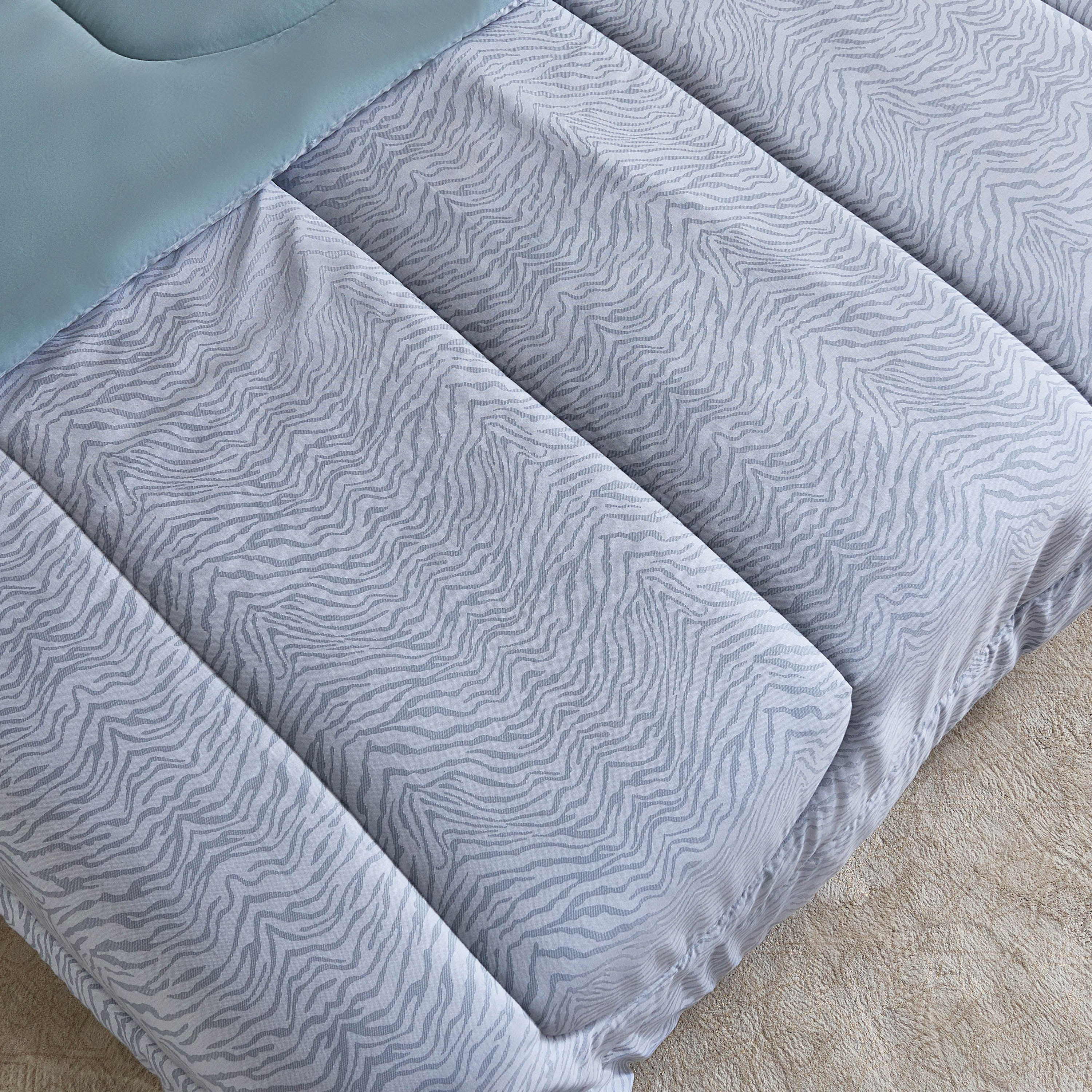 طقم لحاف كينج قطن بطبعات 5 قطع من هيوستن زينفي - 220×240 سم-hbxhomeware-hbxdecorandfurnishings-image-4