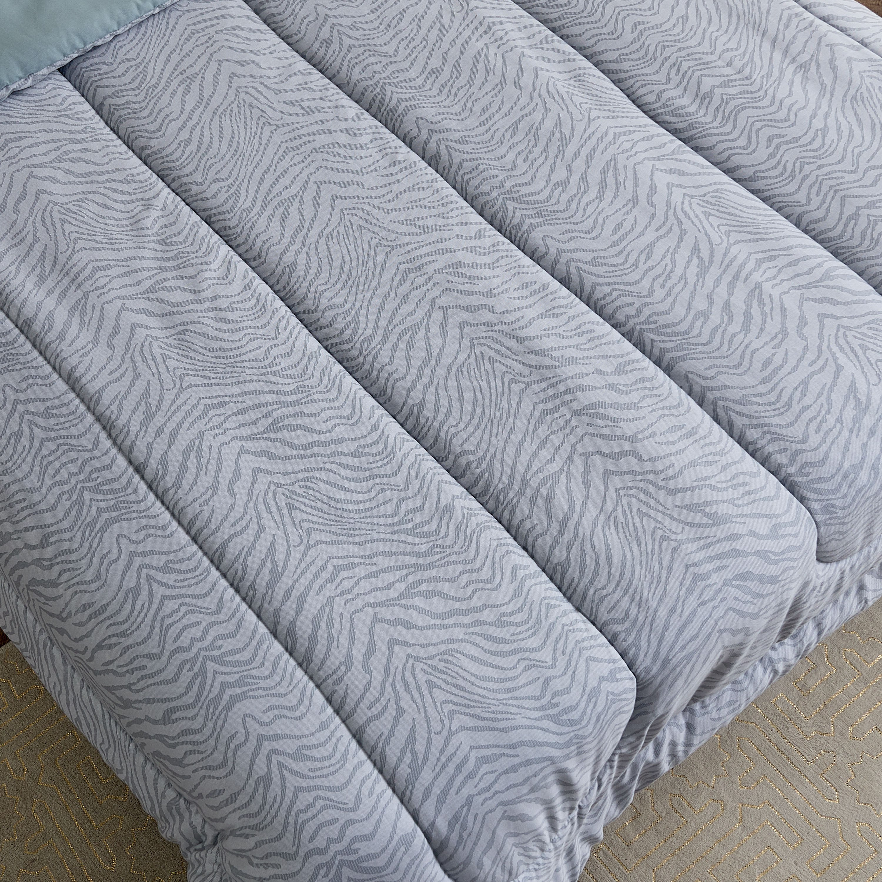 Houston Zenvy 5-Piece BIAB Printed Cotton Twin Comforter Set - 160x220 cm-hbxhomeware-hbxdecorandfurnishings-image-4