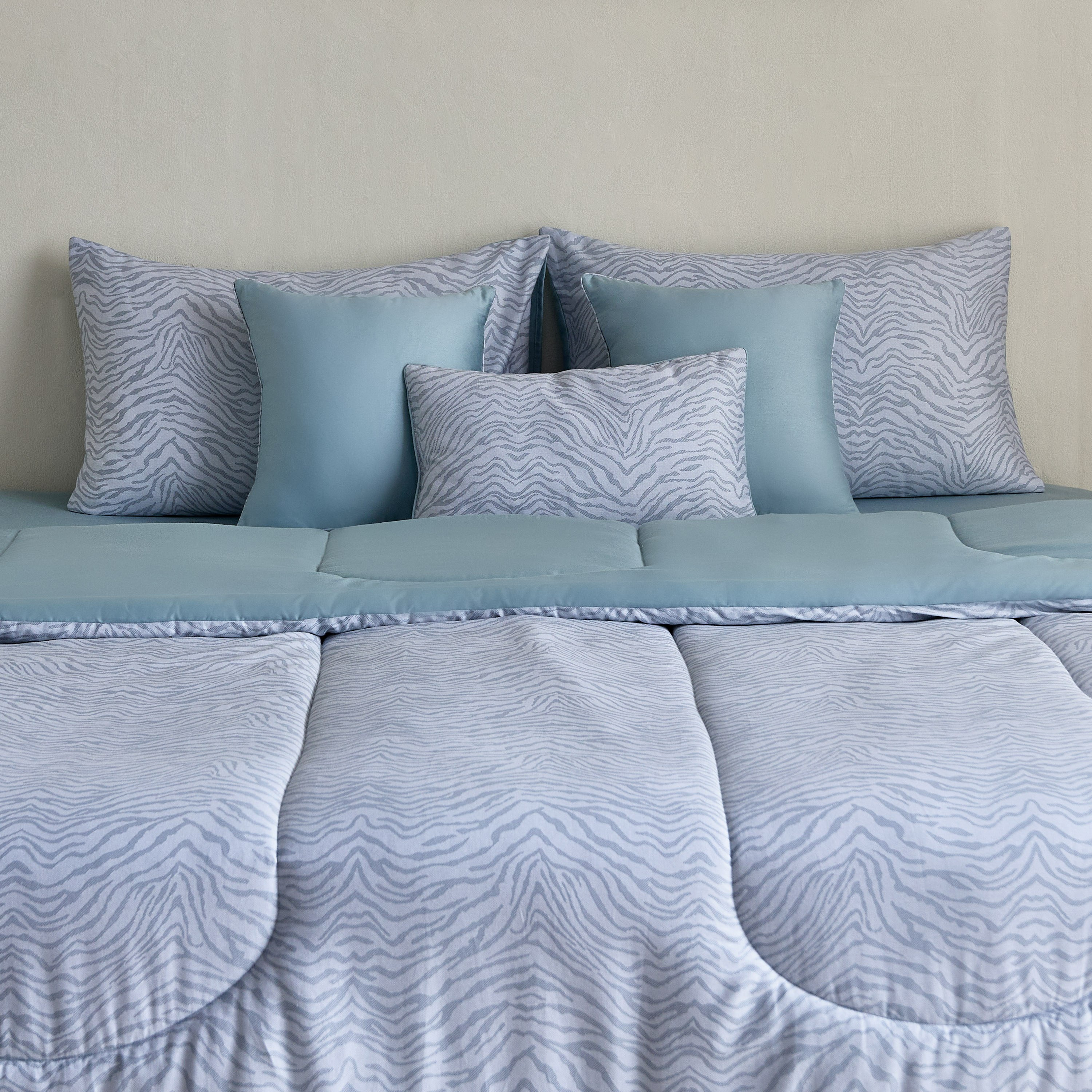 Houston Zenvy 7-Piece BIAB Printed Cotton King Comforter Set - 220x240 cm-hbxhomeware-hbxdecorandfurnishings-image-2