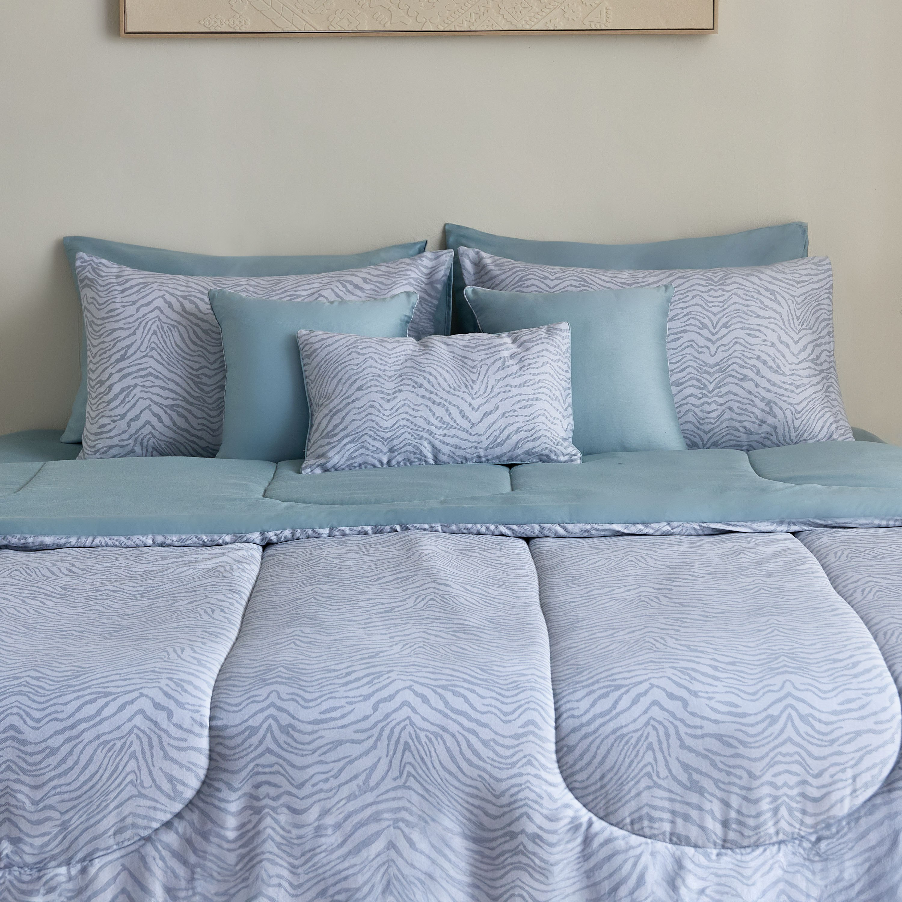 Houston Zenvy 9-Piece BIAB Printed Cotton Super King Comforter Set - 240x240 cm-hbxhomeware-hbxdecorandfurnishings-image-2