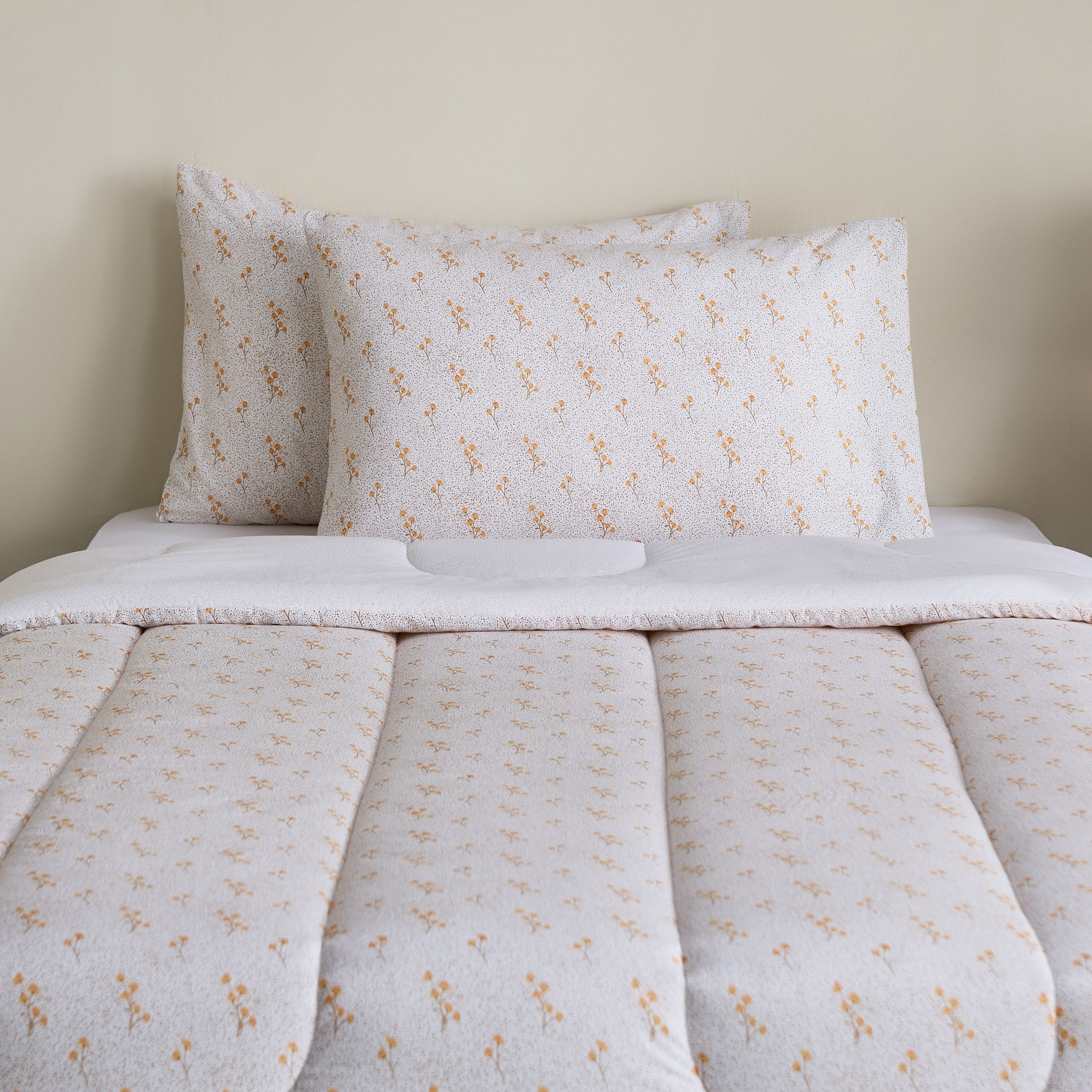 Madison Florine 3-Piece Cotton Printed Twin Comforter Set - 160x220 cm-hbxhomeware-hbxdecorandfurnishings-image-2