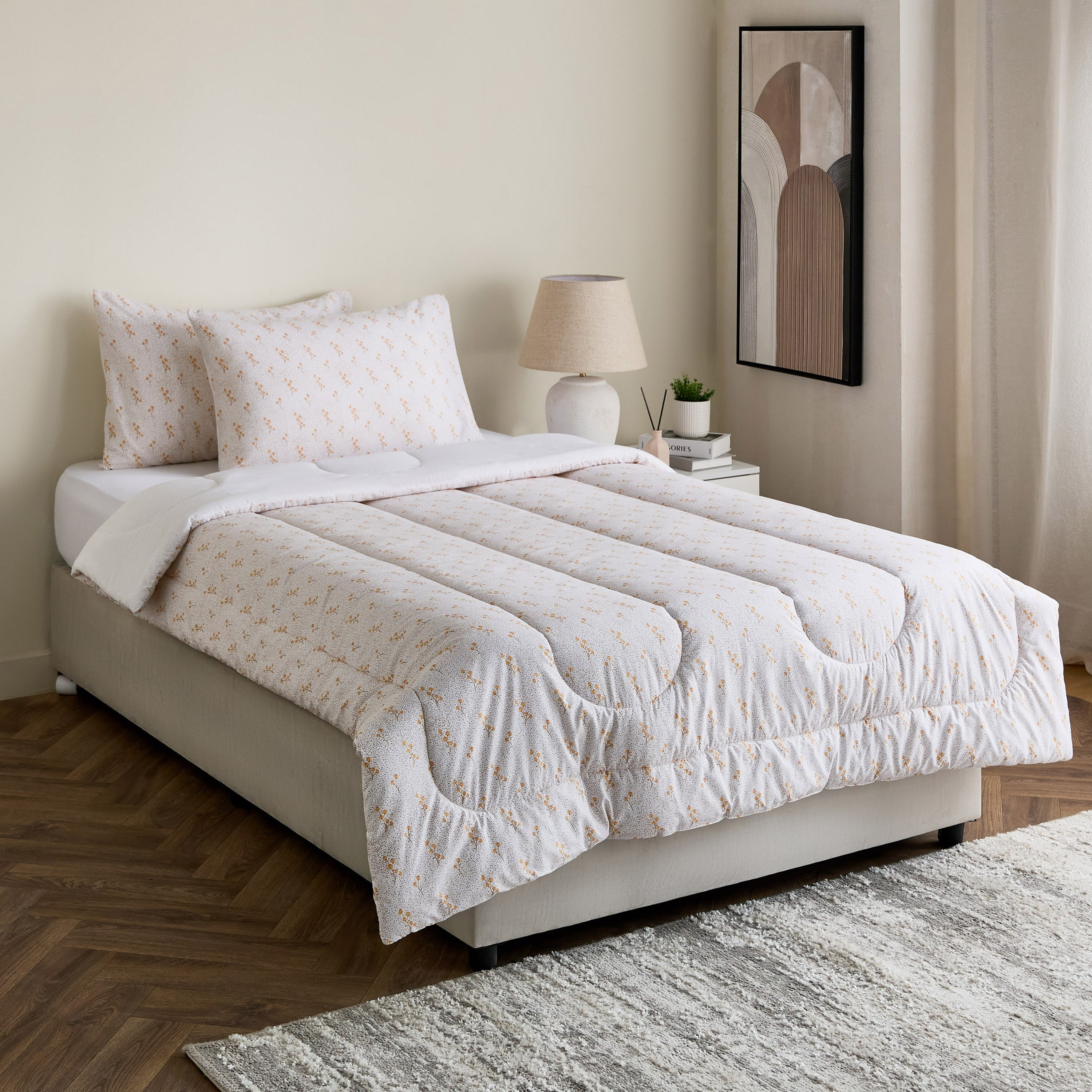 Madison Florine 3-Piece Cotton Printed Twin Comforter Set - 160x220 cm-hbxhomeware-hbxdecorandfurnishings-image-7
