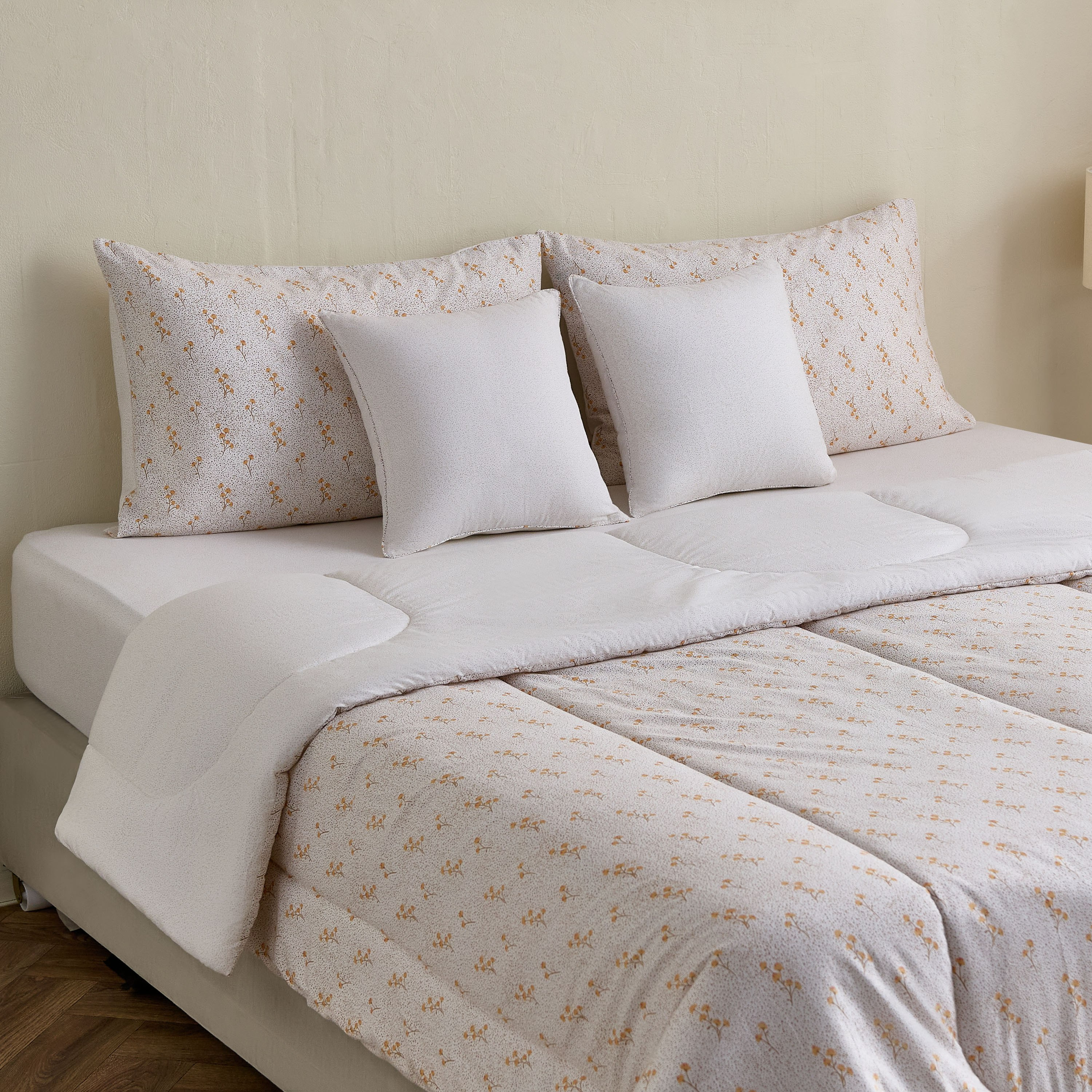 Madison Florine 5-Piece Cotton Printed King Comforter Set - 220x240 cm-hbxhomeware-hbxdecorandfurnishings-image-1