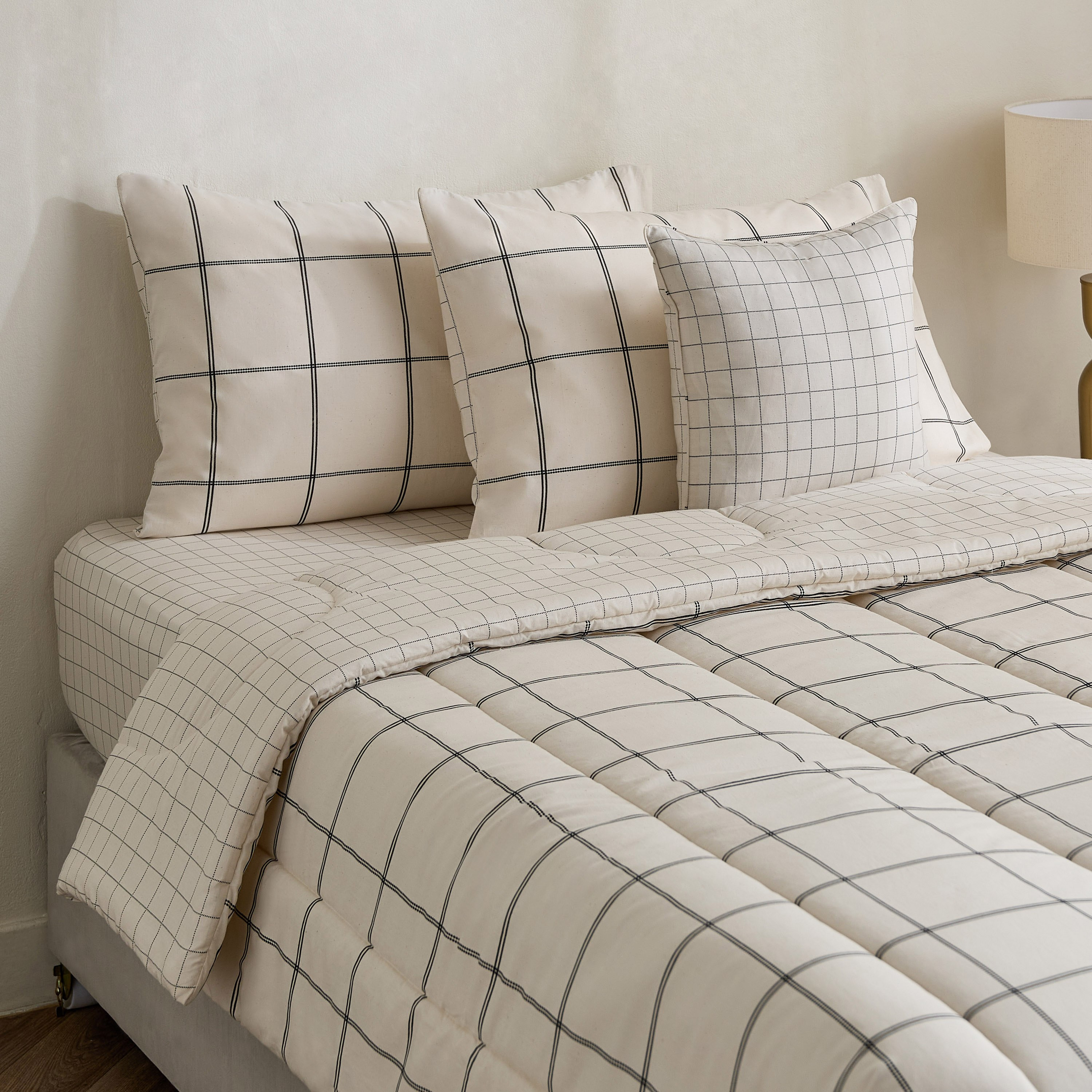 Valencia Gravyn 5-Piece BIAB Printed Cotton Twin Comforter Set - 160x220 cm-hbxhomeware-hbxdecorandfurnishings-image-1