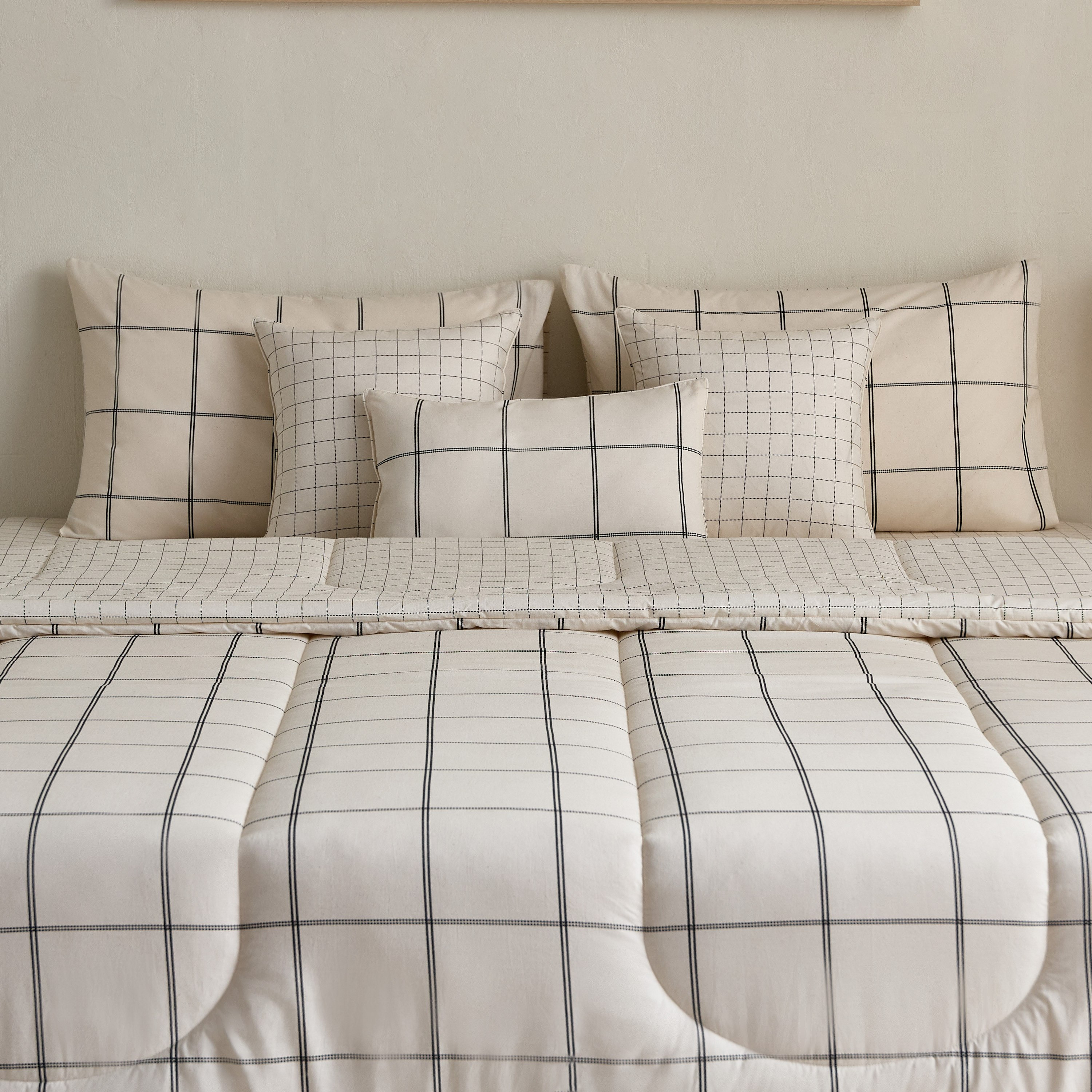 طقم لحاف قطن مقاس كينج 7 قطع بطبعات جرافين من فالنسيا - 220x240 سم-hbxhomeware-hbxdecorandfurnishings-image-2