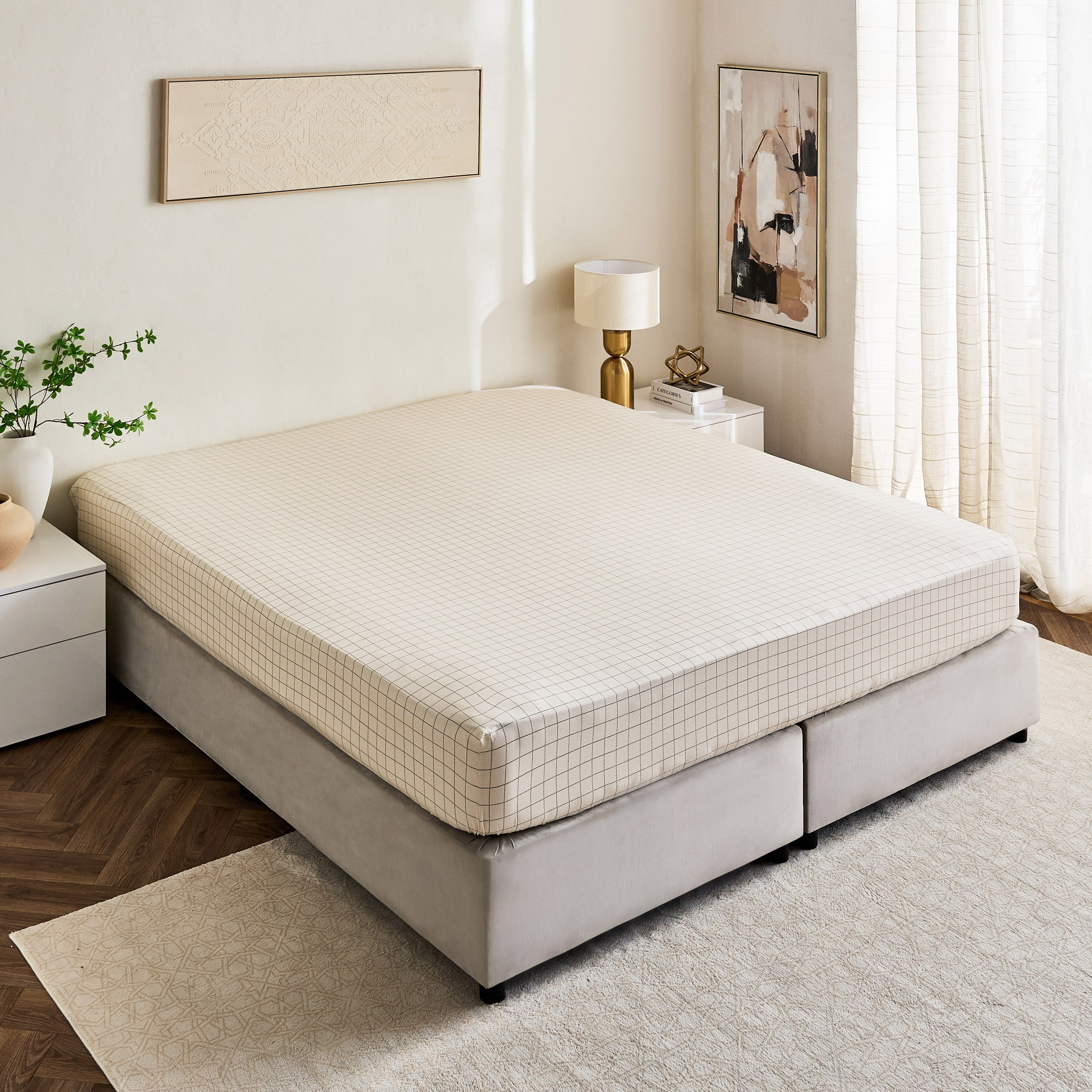 طقم لحاف قطن مقاس كينج 7 قطع بطبعات جرافين من فالنسيا - 220x240 سم-hbxhomeware-hbxdecorandfurnishings-image-5