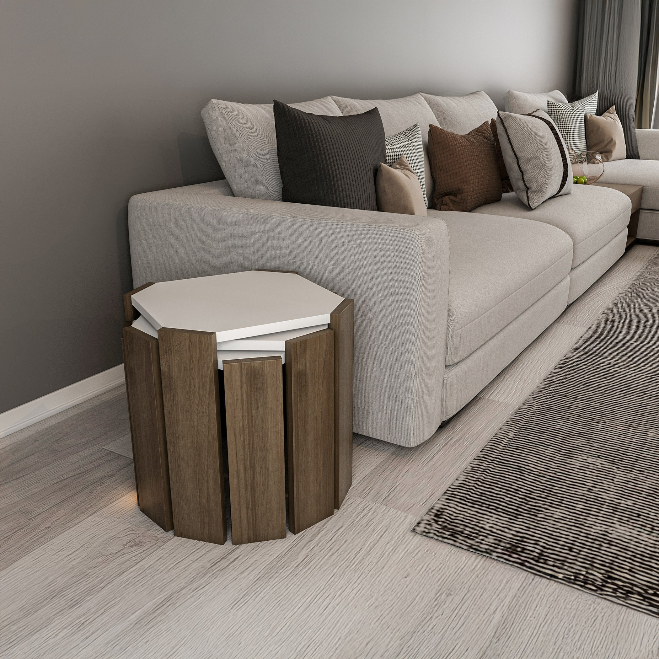 طقم طاولات متداخلة 3 قطع من مودوليكس سواي-hbxfurniture-livingroom-nestingtables-image-1