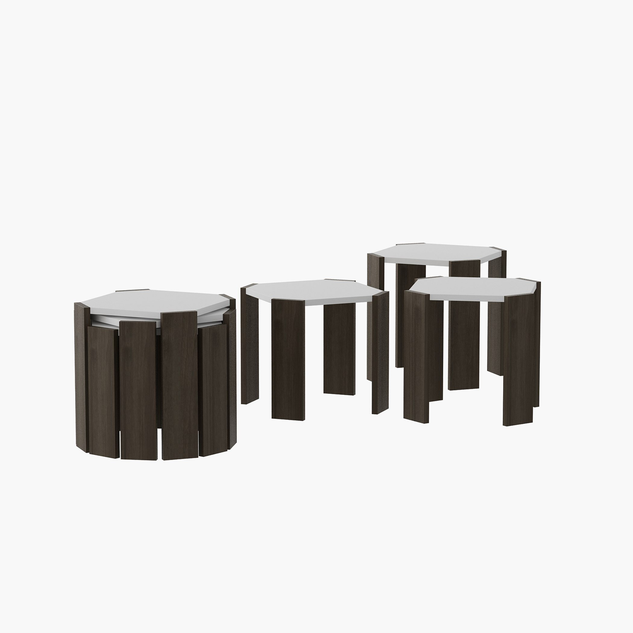 طقم طاولات متداخلة 3 قطع من مودوليكس سواي-hbxfurniture-livingroom-nestingtables-image-3
