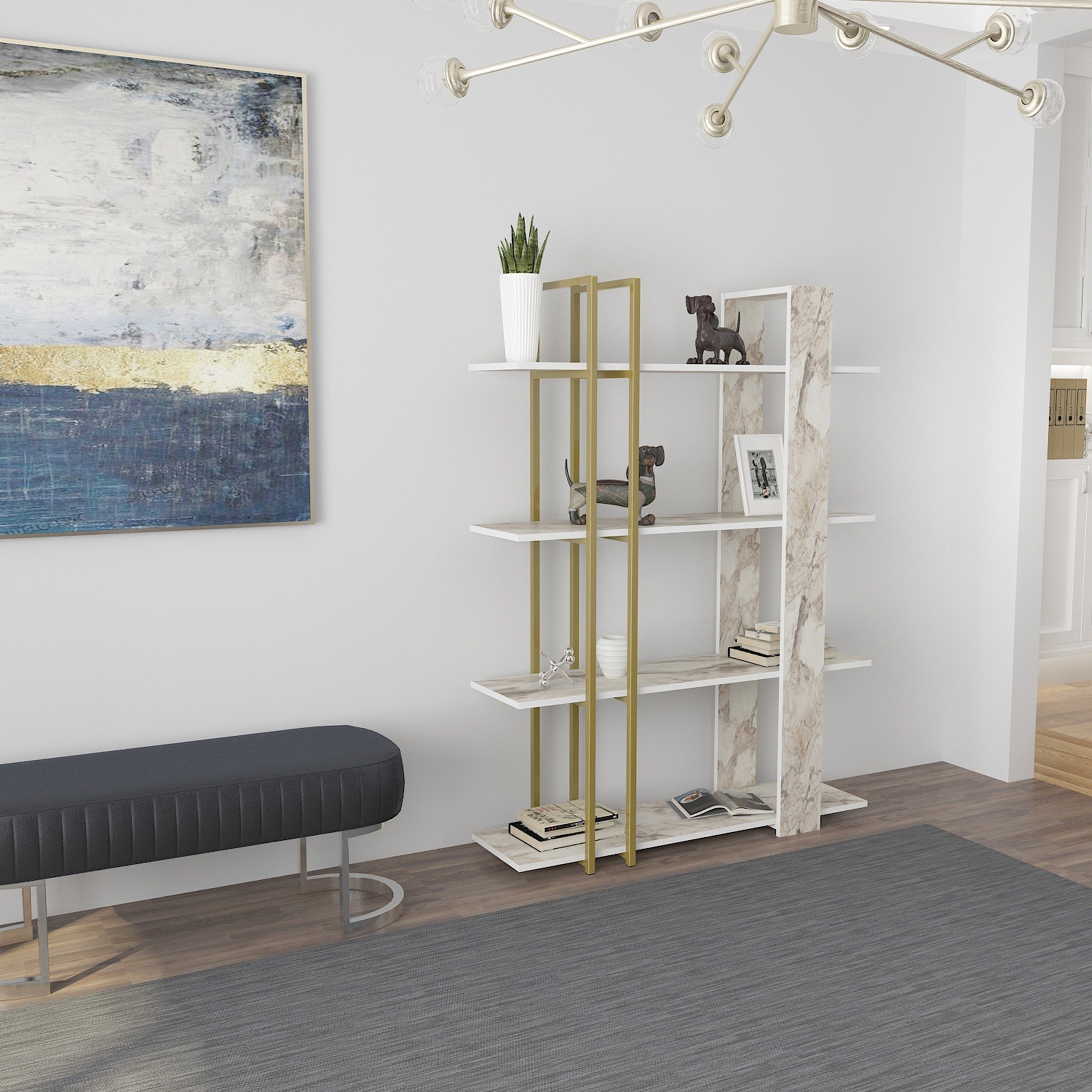 مكتبة بـ4 رفوف من مودوليكس ألفا-hbxfurniture-office-bookcases-image-3