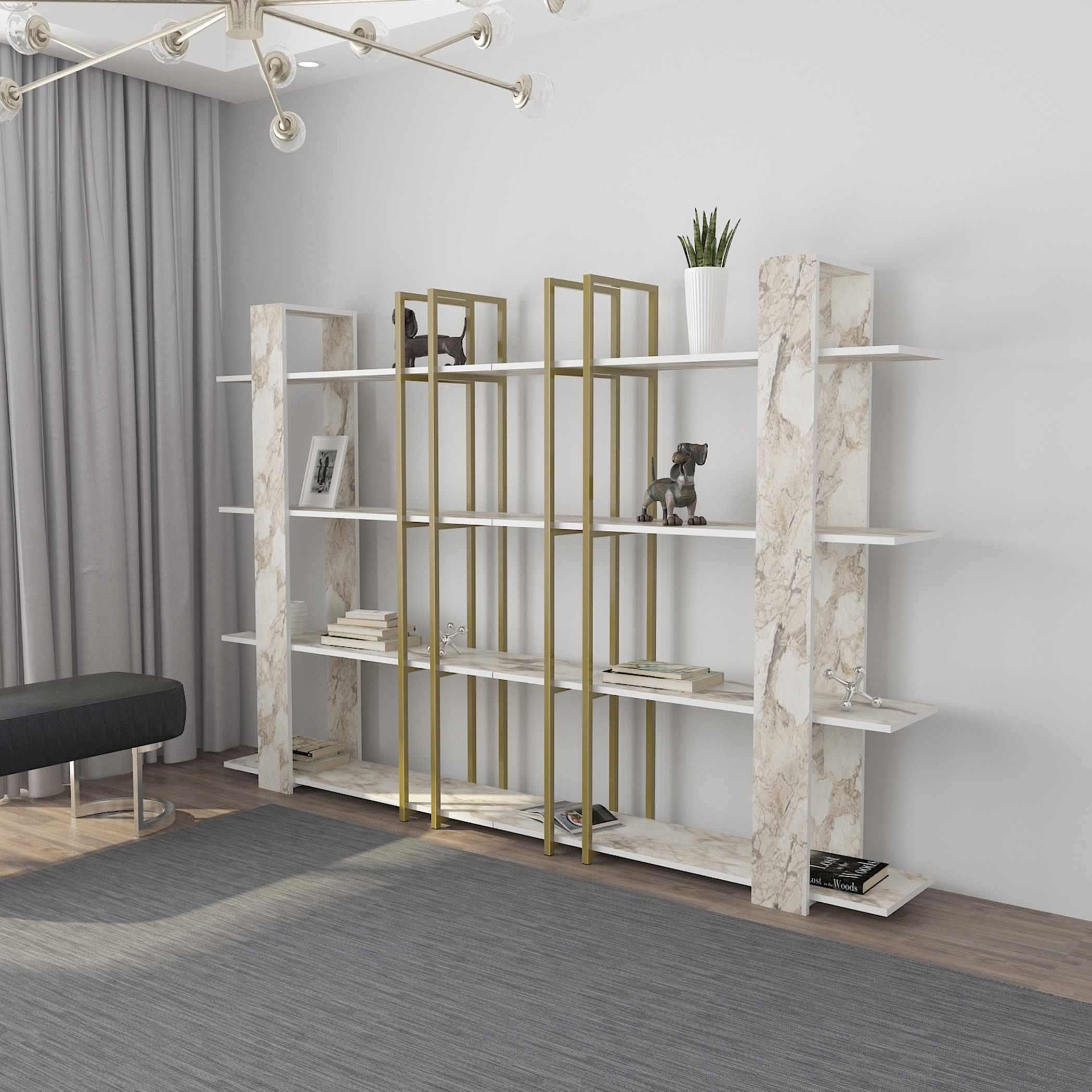 مكتبة بـ4 رفوف من مودوليكس ألفا-hbxfurniture-office-bookcases-image-6