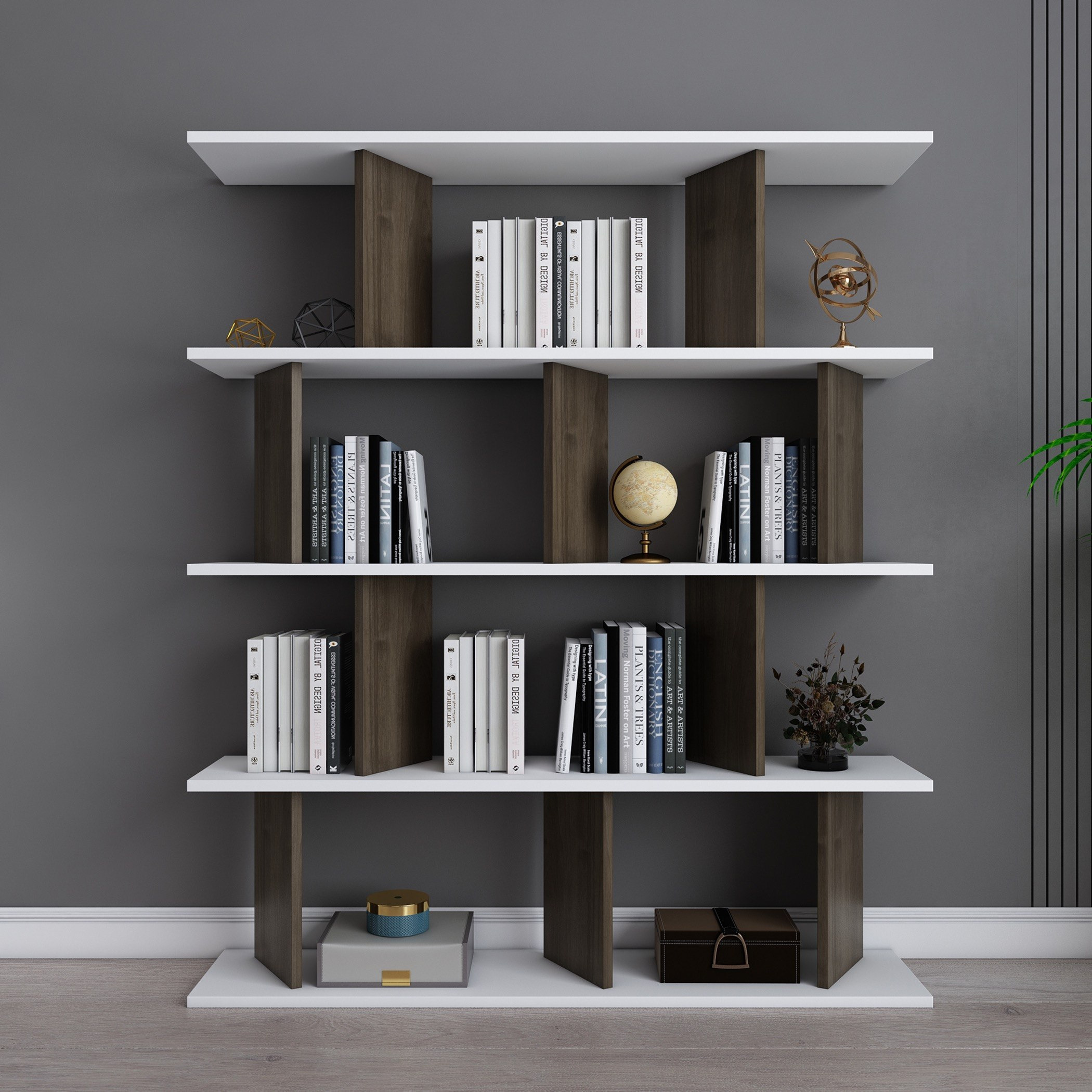 مكتبة بـ4 رفوف من مودوليكس تيلت-hbxfurniture-office-bookcases-image-2