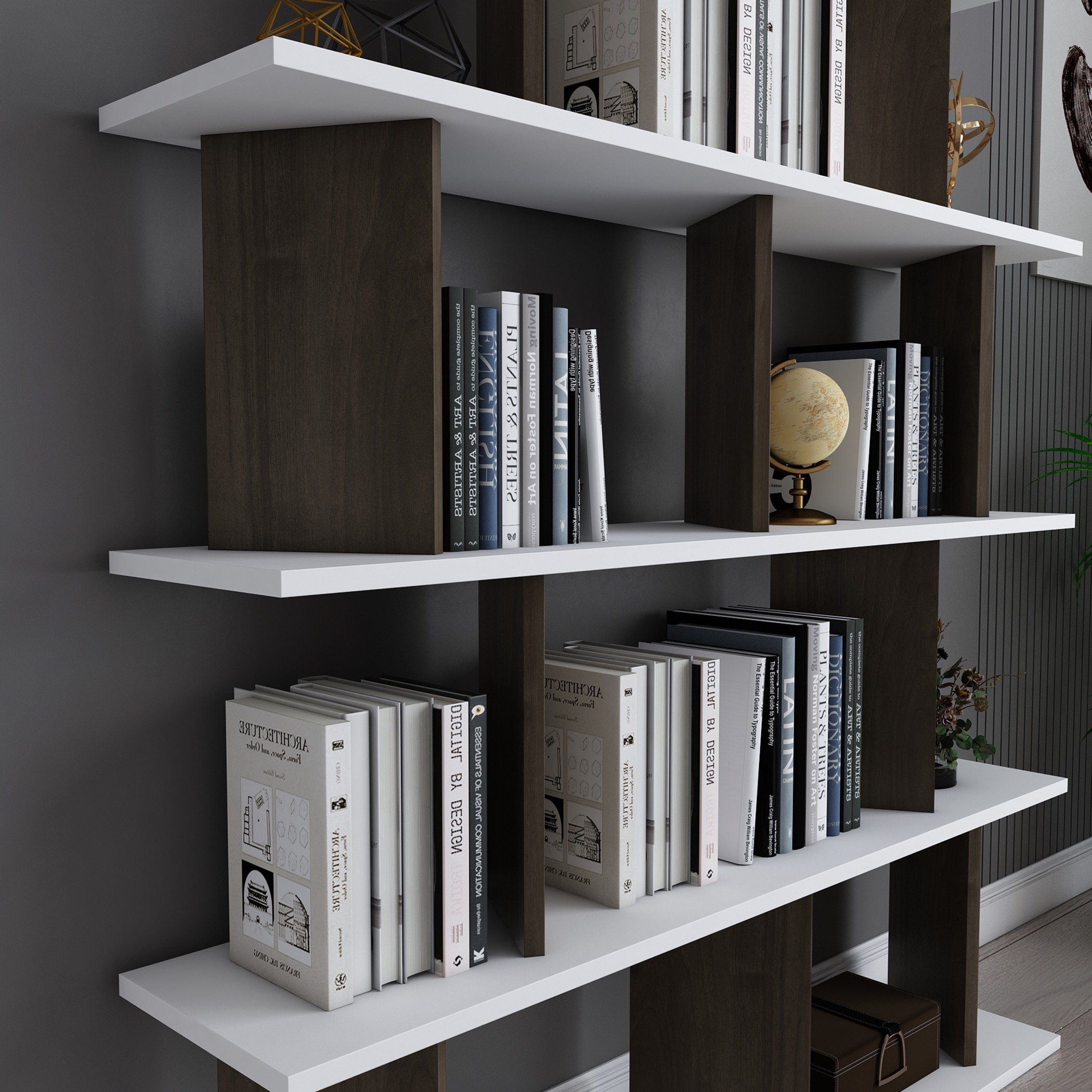 مكتبة بـ4 رفوف من مودوليكس تيلت-hbxfurniture-office-bookcases-image-3