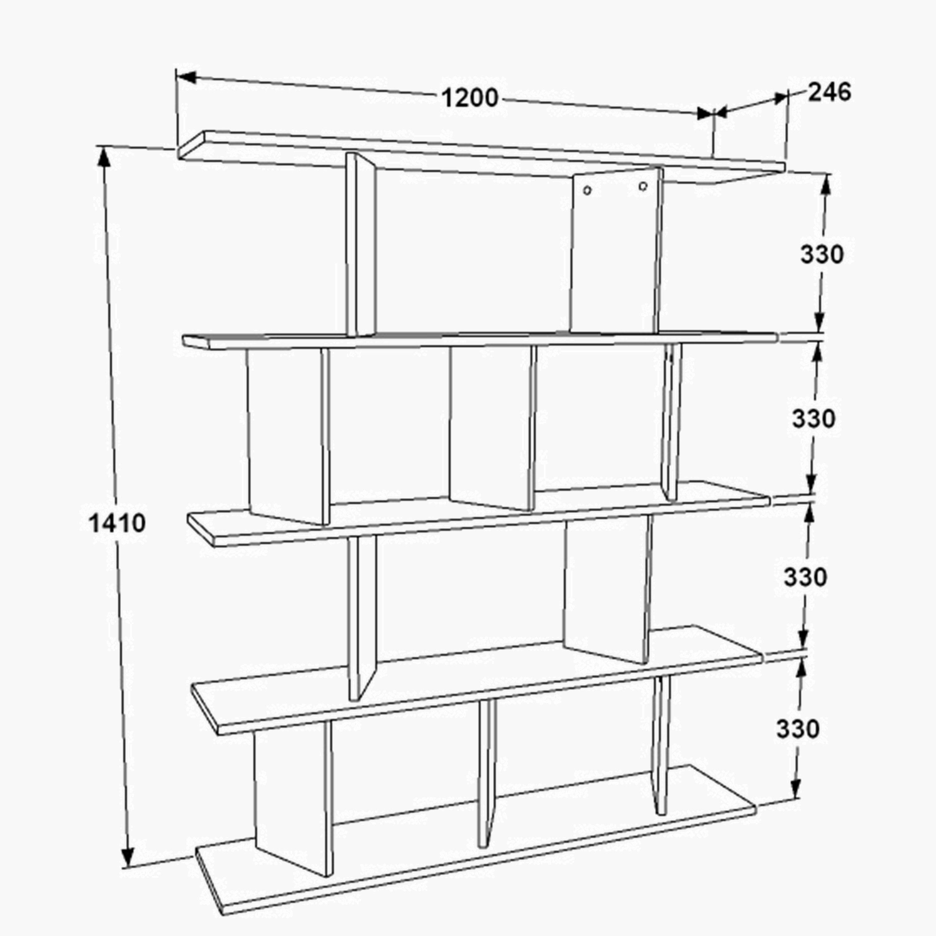 مكتبة بـ4 رفوف من مودوليكس تيلت-hbxfurniture-office-bookcases-image-7