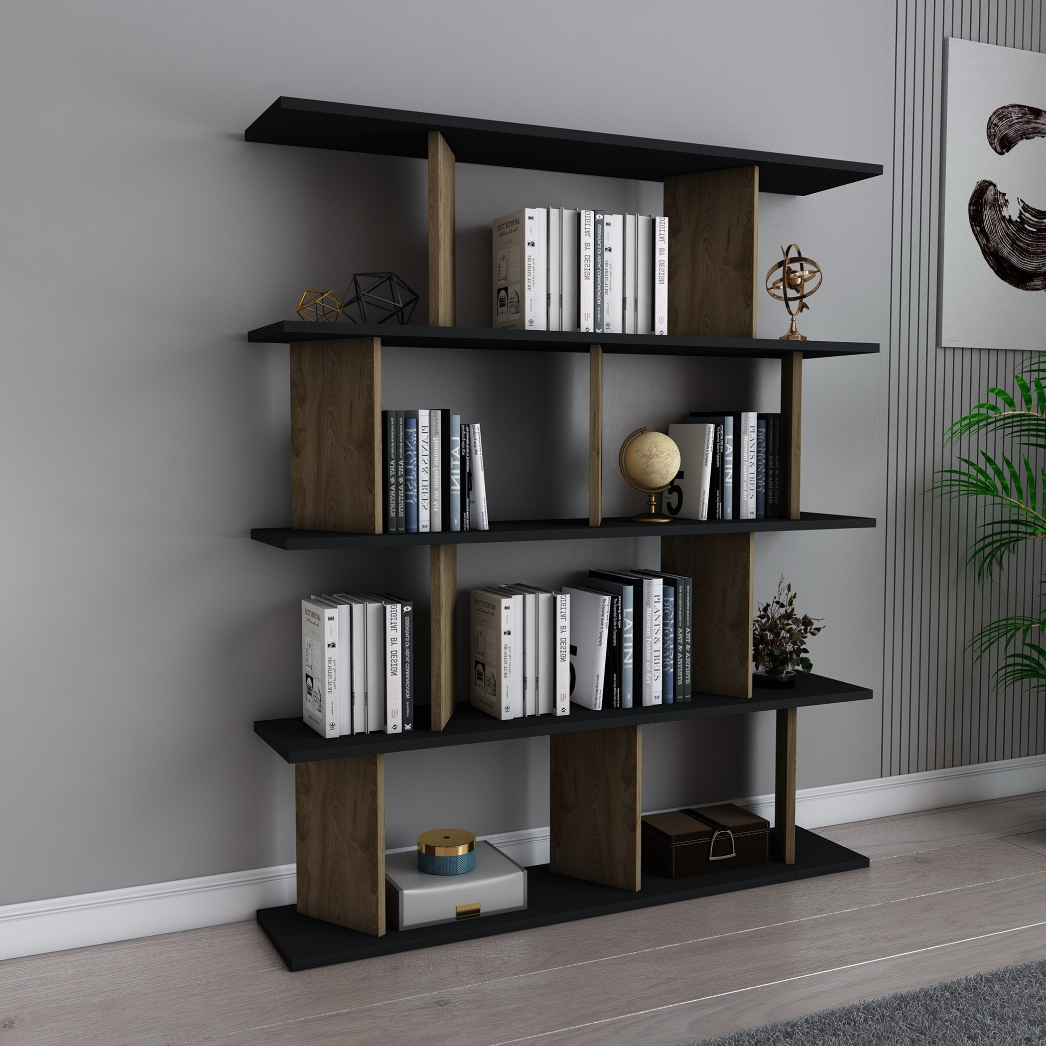 مكتبة بـ4 رفوف من مودوليكس تيلت-hbxfurniture-office-bookcases-image-1
