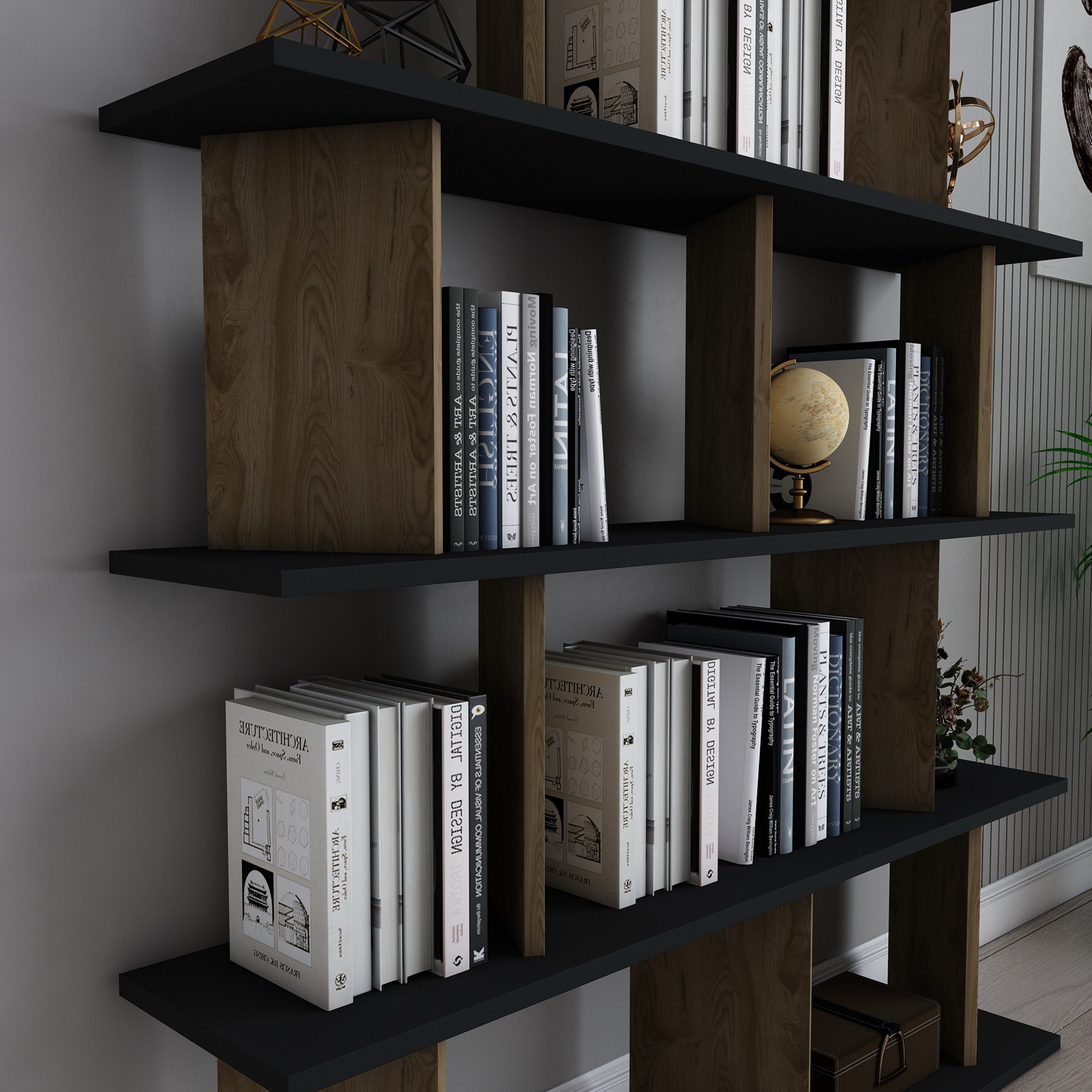 مكتبة بـ4 رفوف من مودوليكس تيلت-hbxfurniture-office-bookcases-image-3