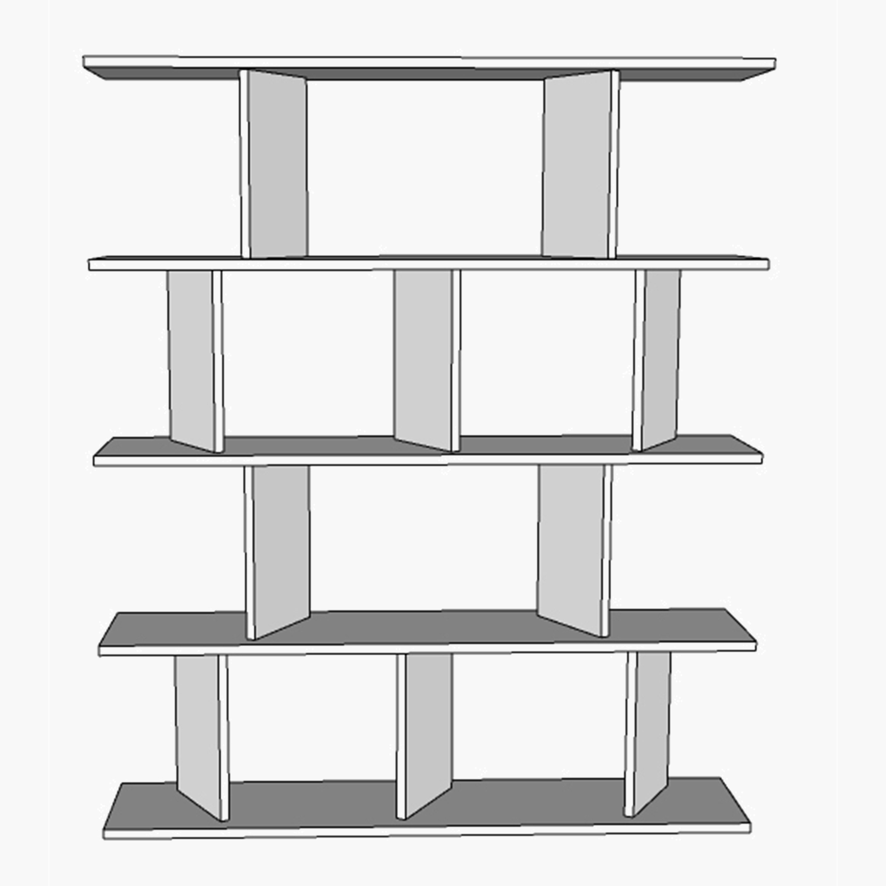 مكتبة بـ4 رفوف من مودوليكس تيلت-hbxfurniture-office-bookcases-image-6