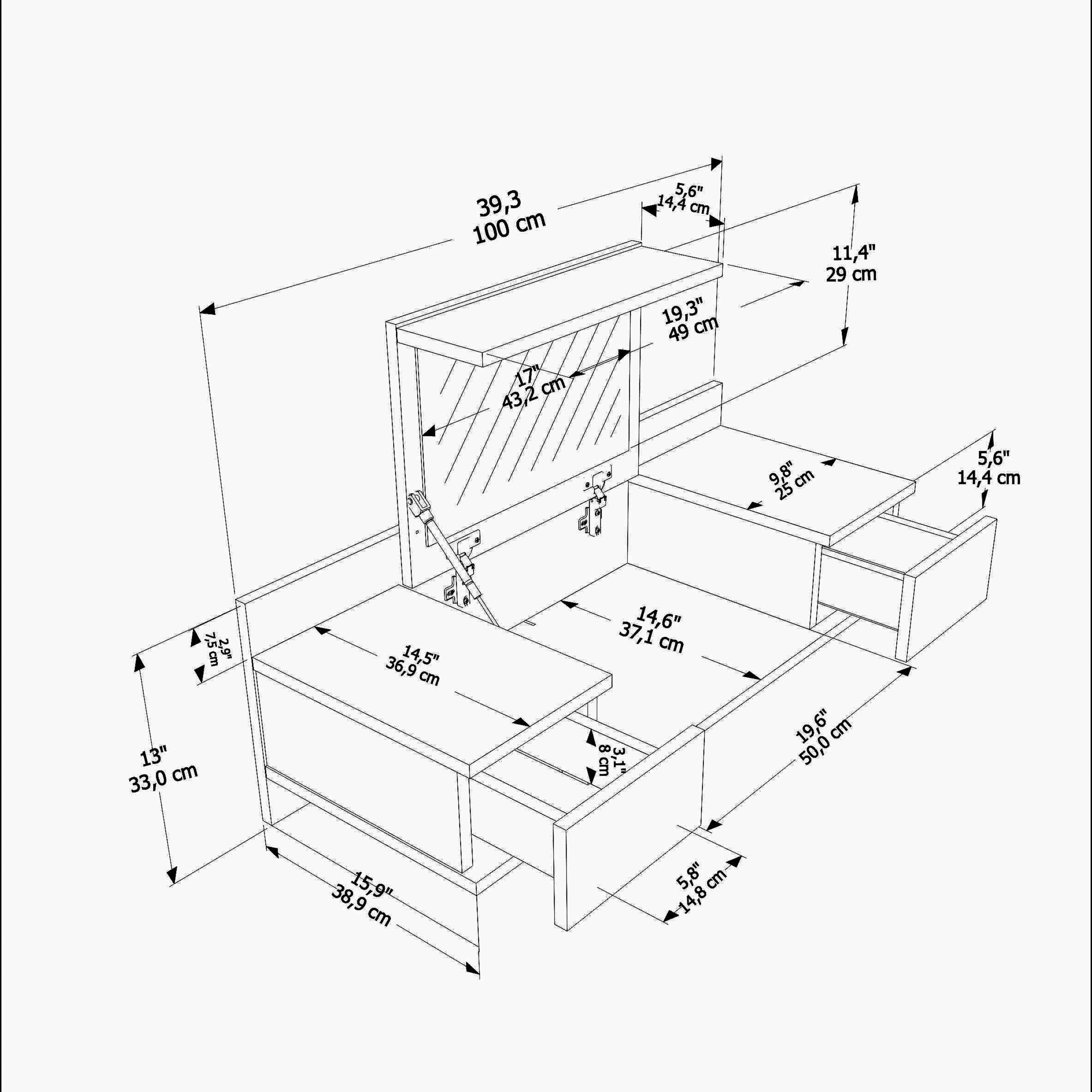 Modulix Drax Wall Mounted 2-Drawer Console Dresser with Mirror-hbxfurniture-bedroom-dressersandmirrors-image-7