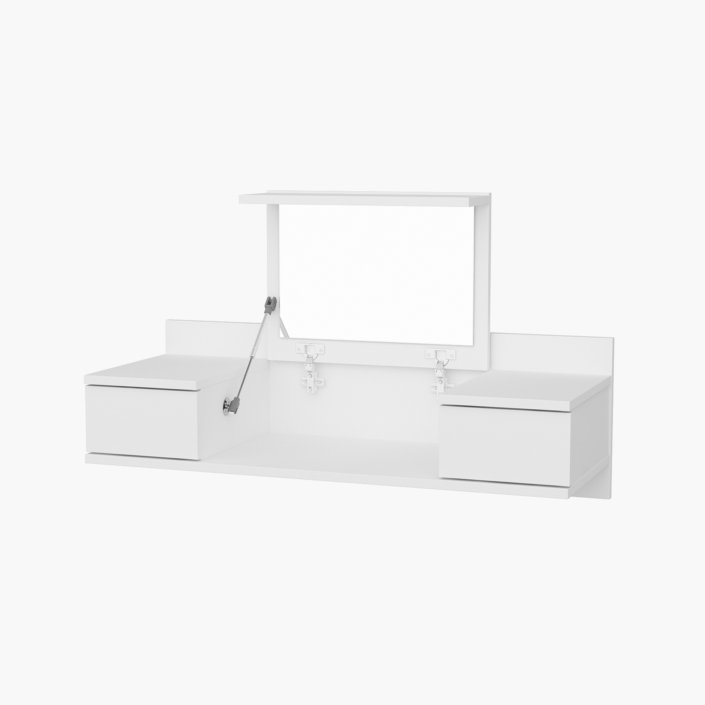 Modulix Drax Wall Mounted 2-Drawer Console Dresser with Mirror-hbxfurniture-bedroom-dressersandmirrors-image-6