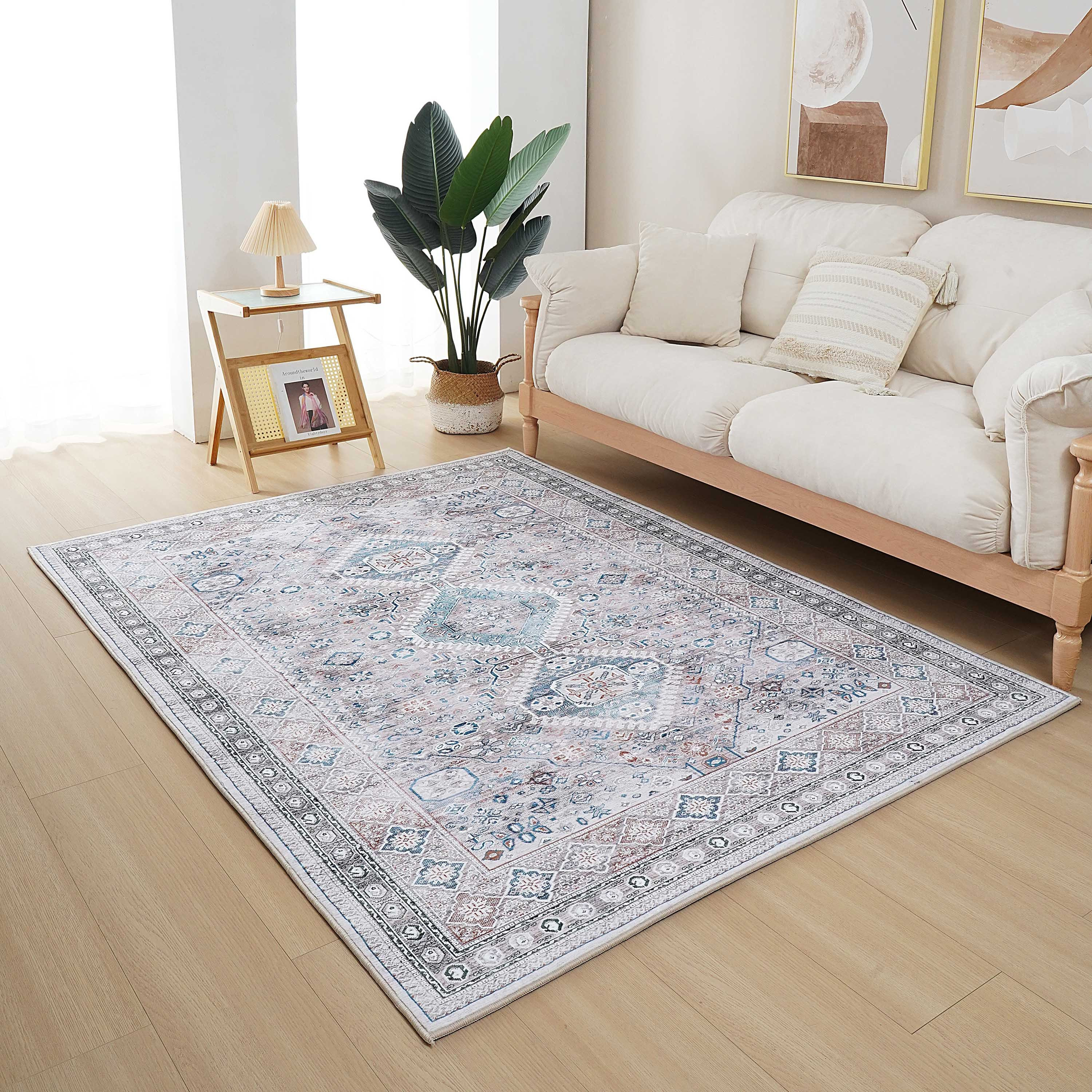 Ontario Barnet Printed Flannel Rug - 150x200 cm-hbxdecorandfurnishings-floorcoverings-rugs-image-1