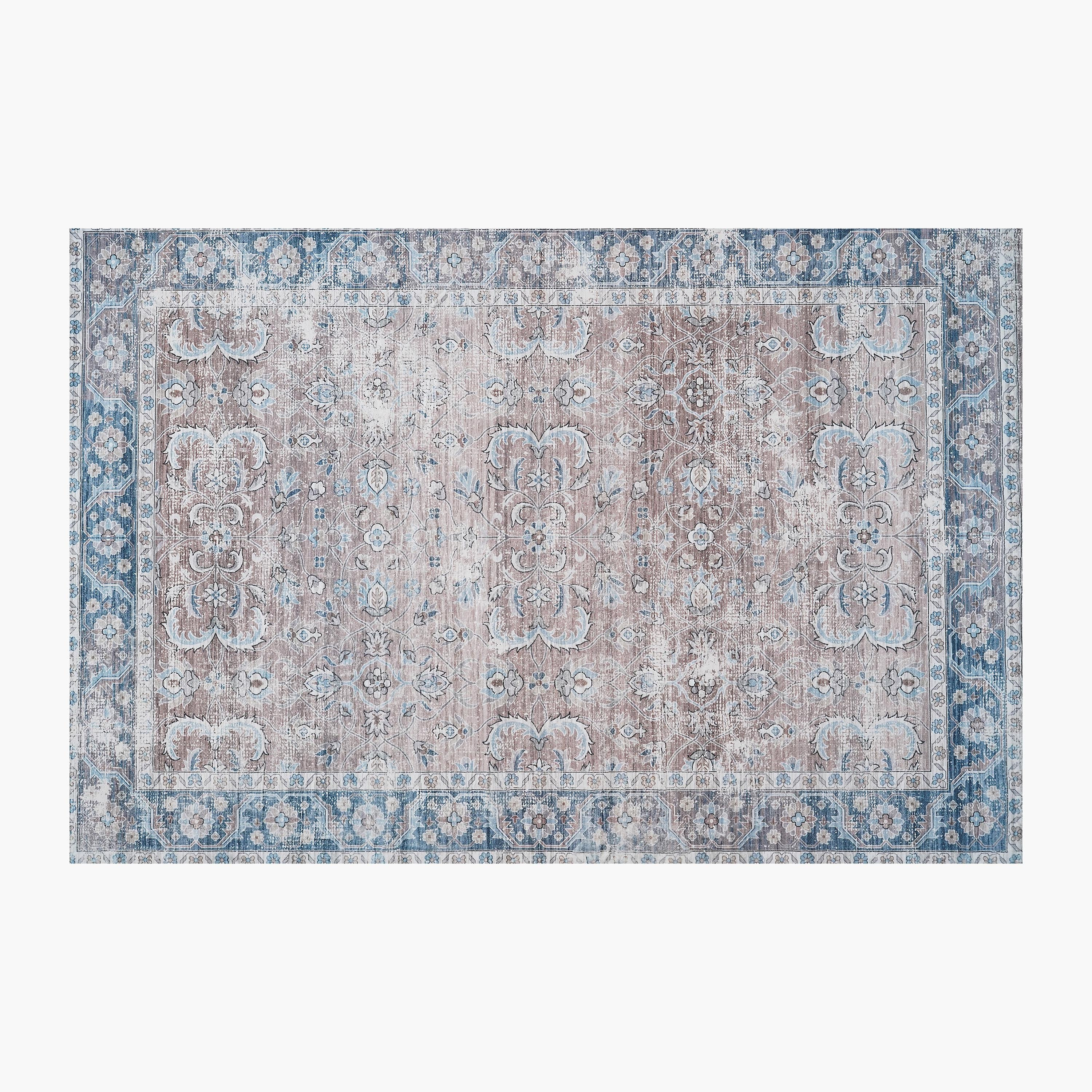 Ontario Aida Printed Flannel Rug - 150x200 cm-hbxdecorandfurnishings-floorcoverings-rugs-image-5