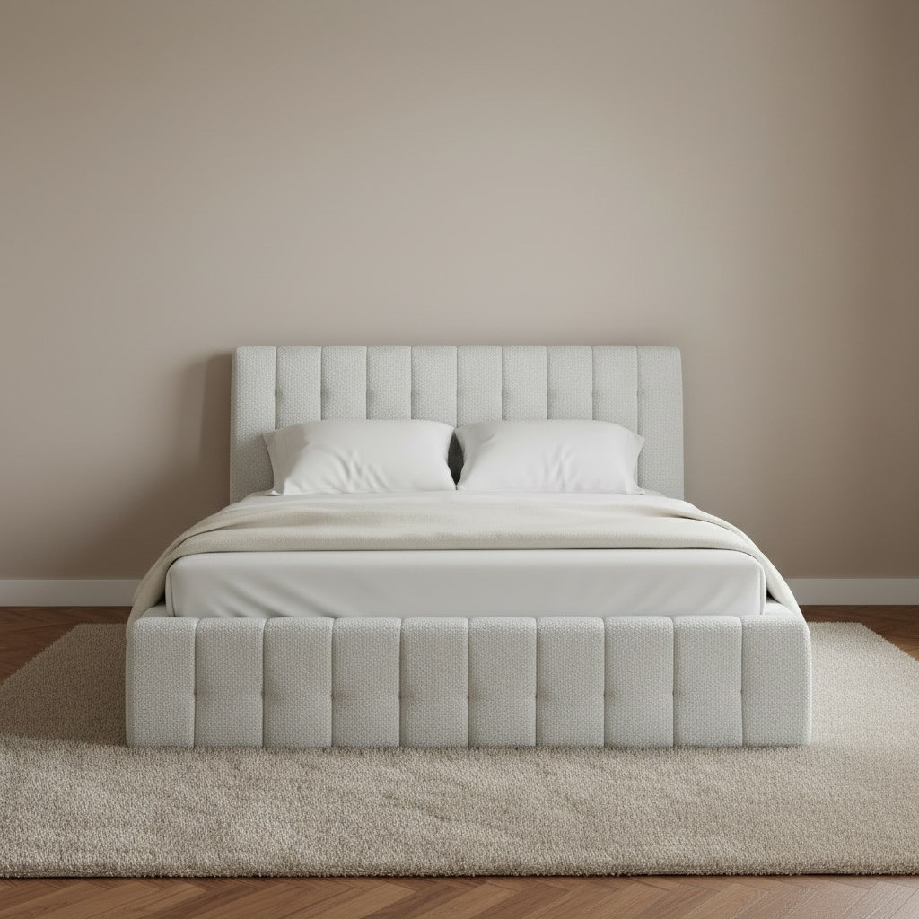 Island Stonia Queen Upholstered Bed - 160x200 cm-hbxbedroom-bedsandbedsets-beds-queen-image-2