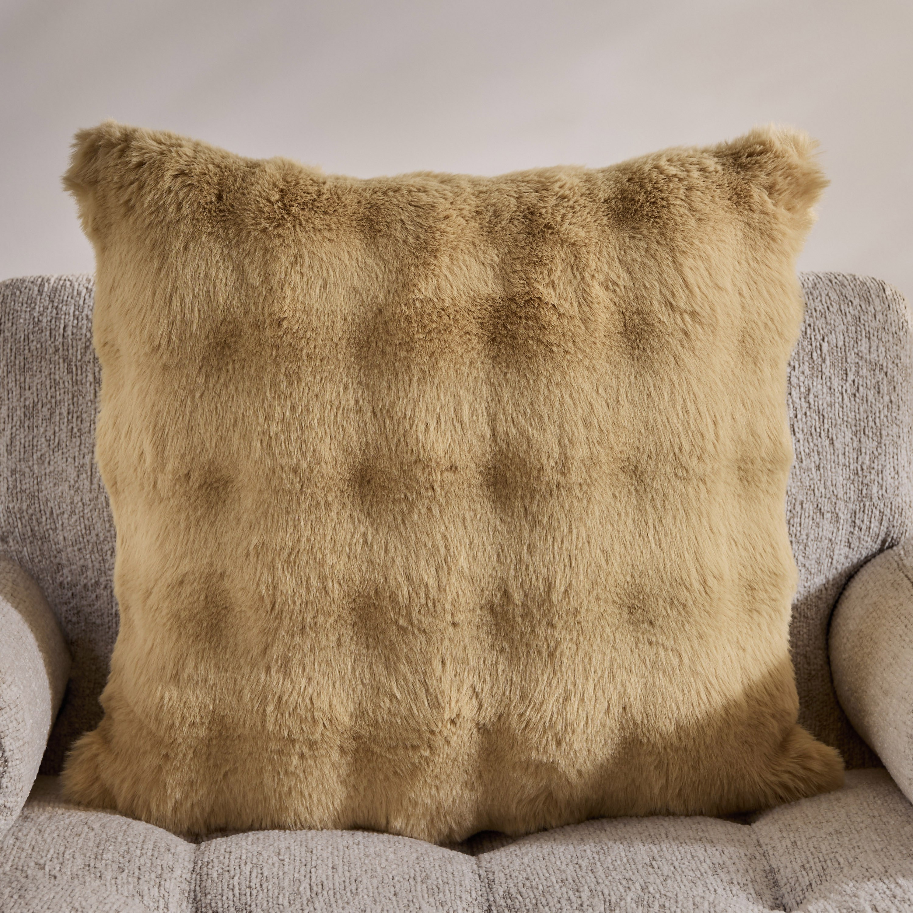 Ness 2-Side Brushed Bubble Faux Fur Filled Cushion - 50x50 cm-hbxlivingroom-furnishings-cushionsandcovers-filledcushions-image-5