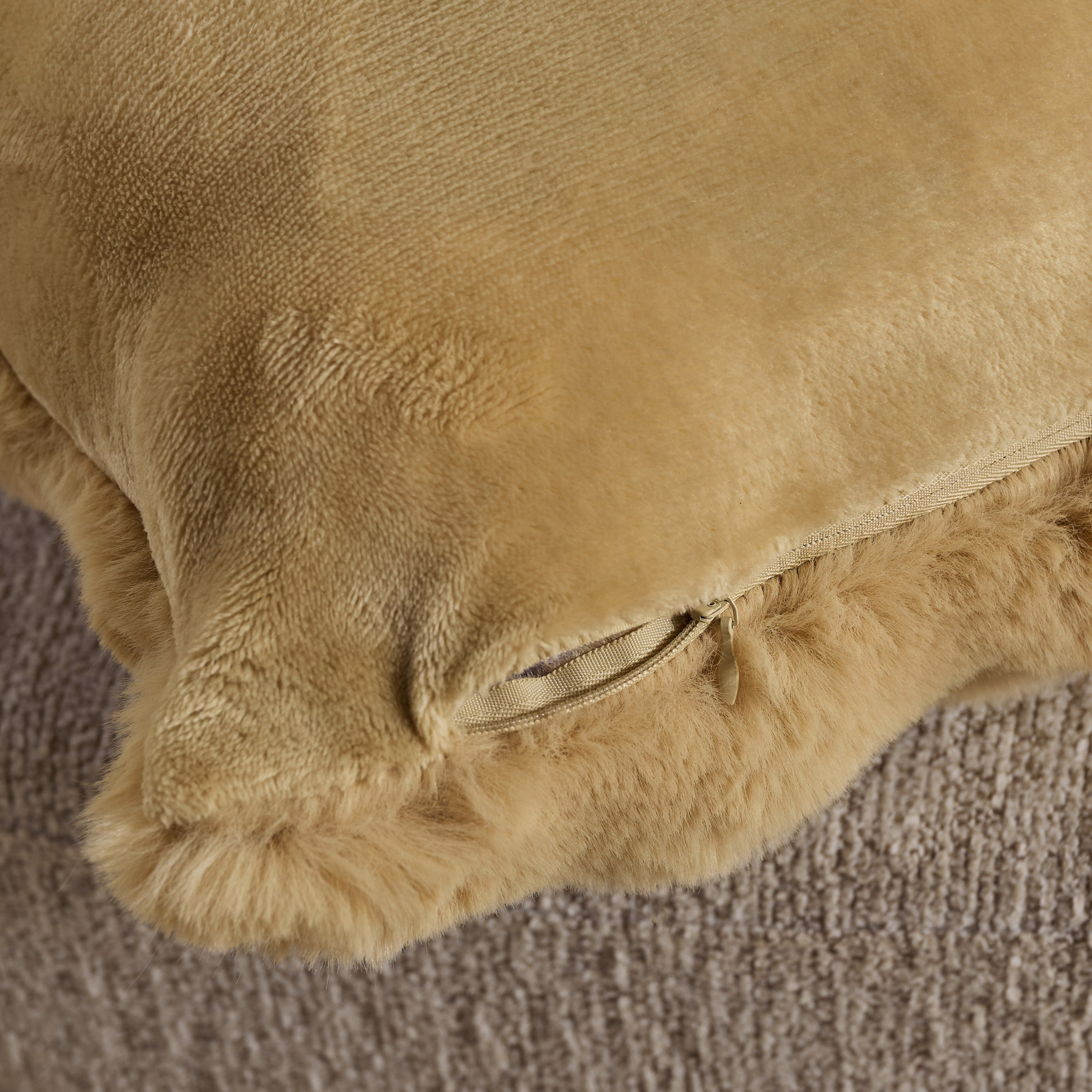 Ness 2-Side Brushed Bubble Faux Fur Filled Cushion - 50x50 cm-hbxlivingroom-furnishings-cushionsandcovers-filledcushions-image-7