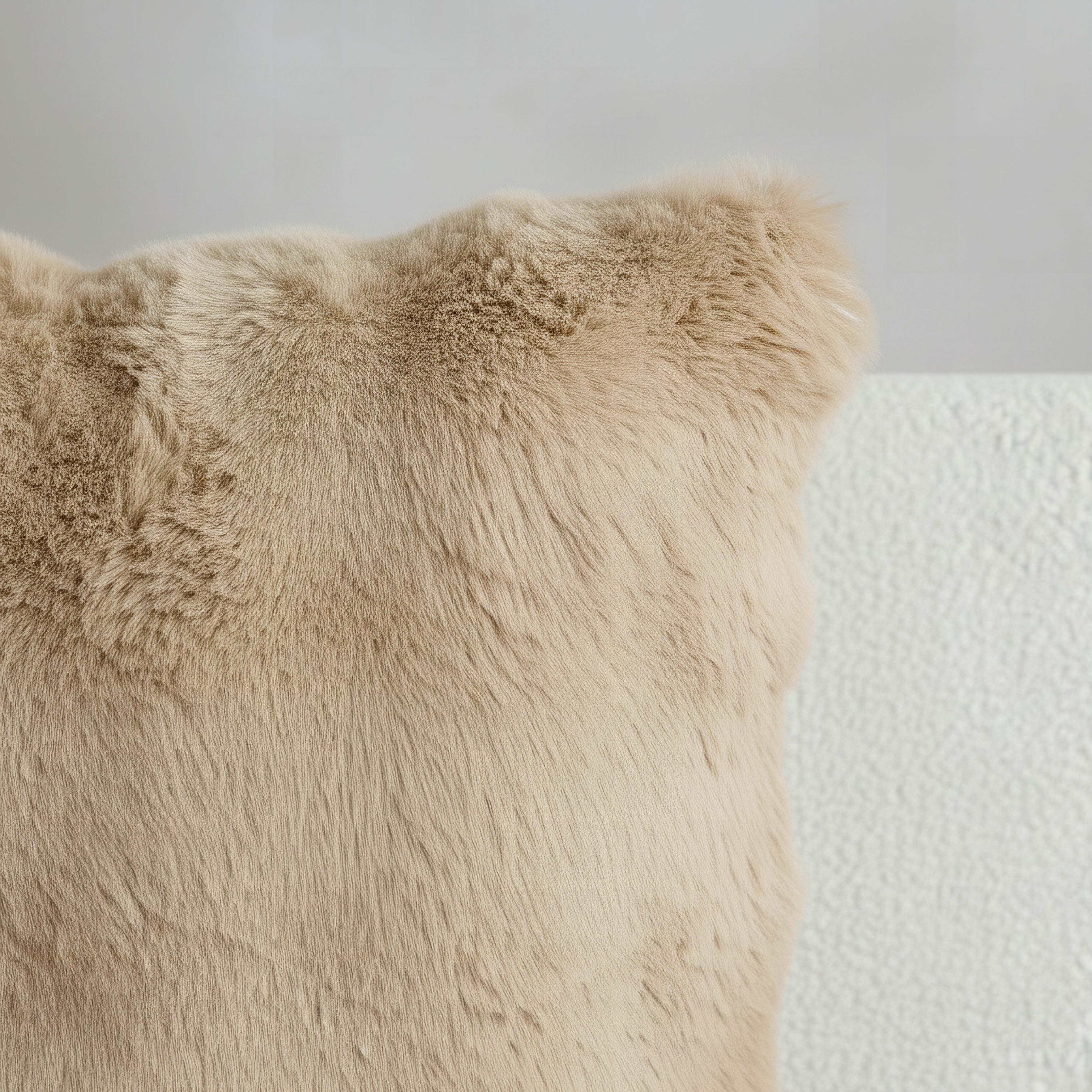 Ness 2-Side Brushed Bubble Faux Fur Filled Cushion - 50x50 cm-hbxlivingroom-furnishings-cushionsandcovers-filledcushions-image-2