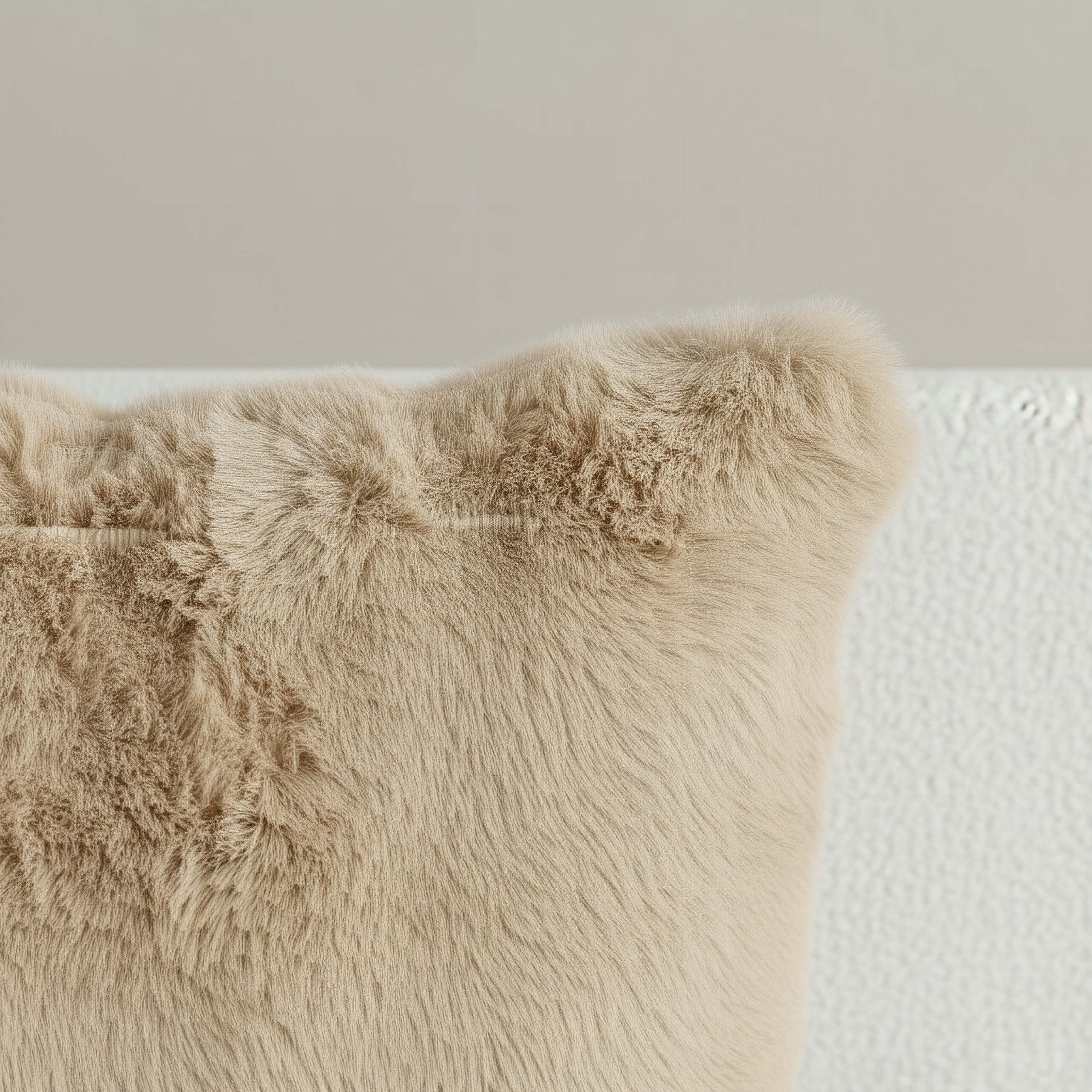 Ness 2-Side Brushed Bubble Faux Fur Filled Cushion - 50x50 cm-hbxlivingroom-furnishings-cushionsandcovers-filledcushions-image-3