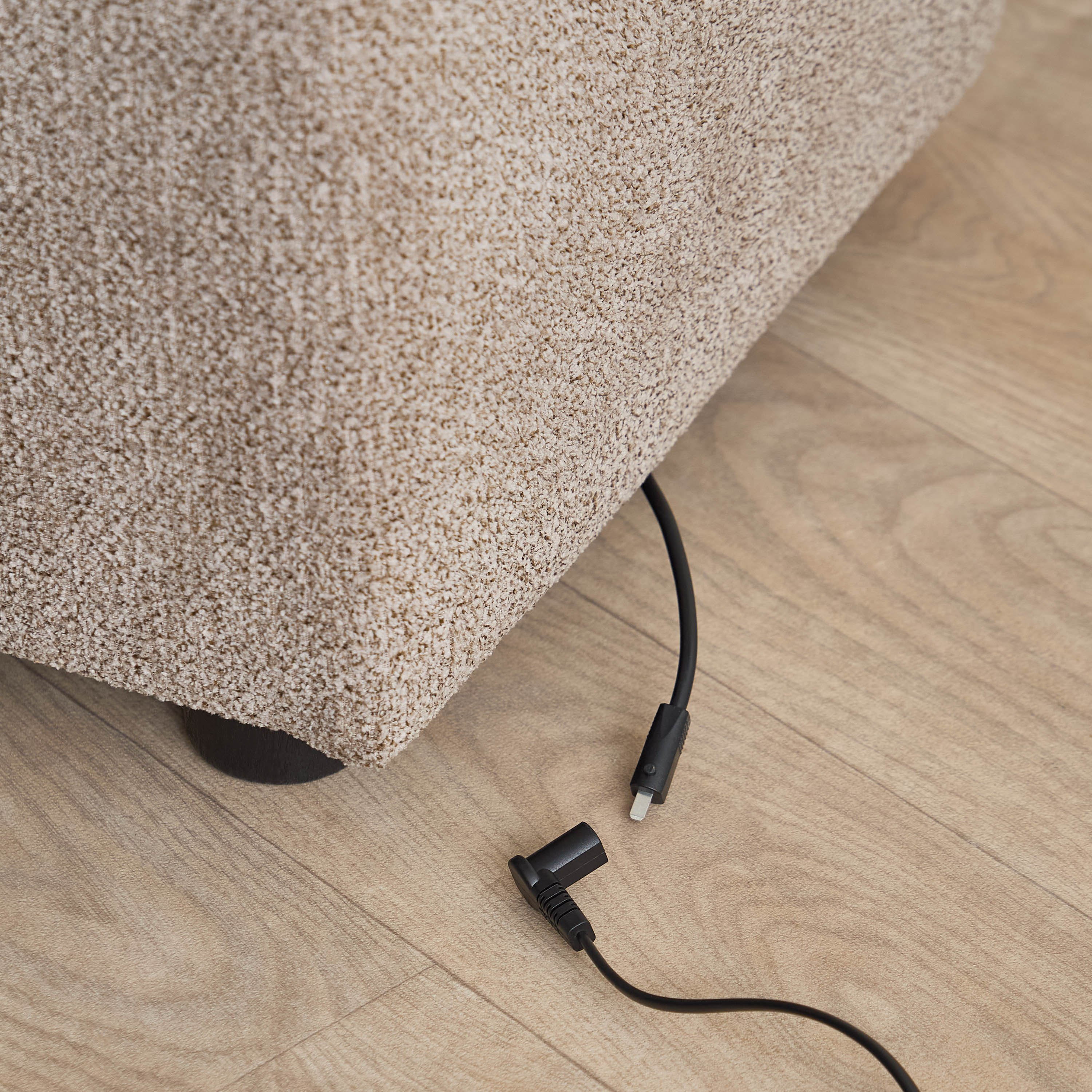 Flexa Fabric Console with Acrylic Top 2 C-Type Charging and USB Charging Point-hbxlivingroom-sofasandarmchairs-modularsofas-image-7