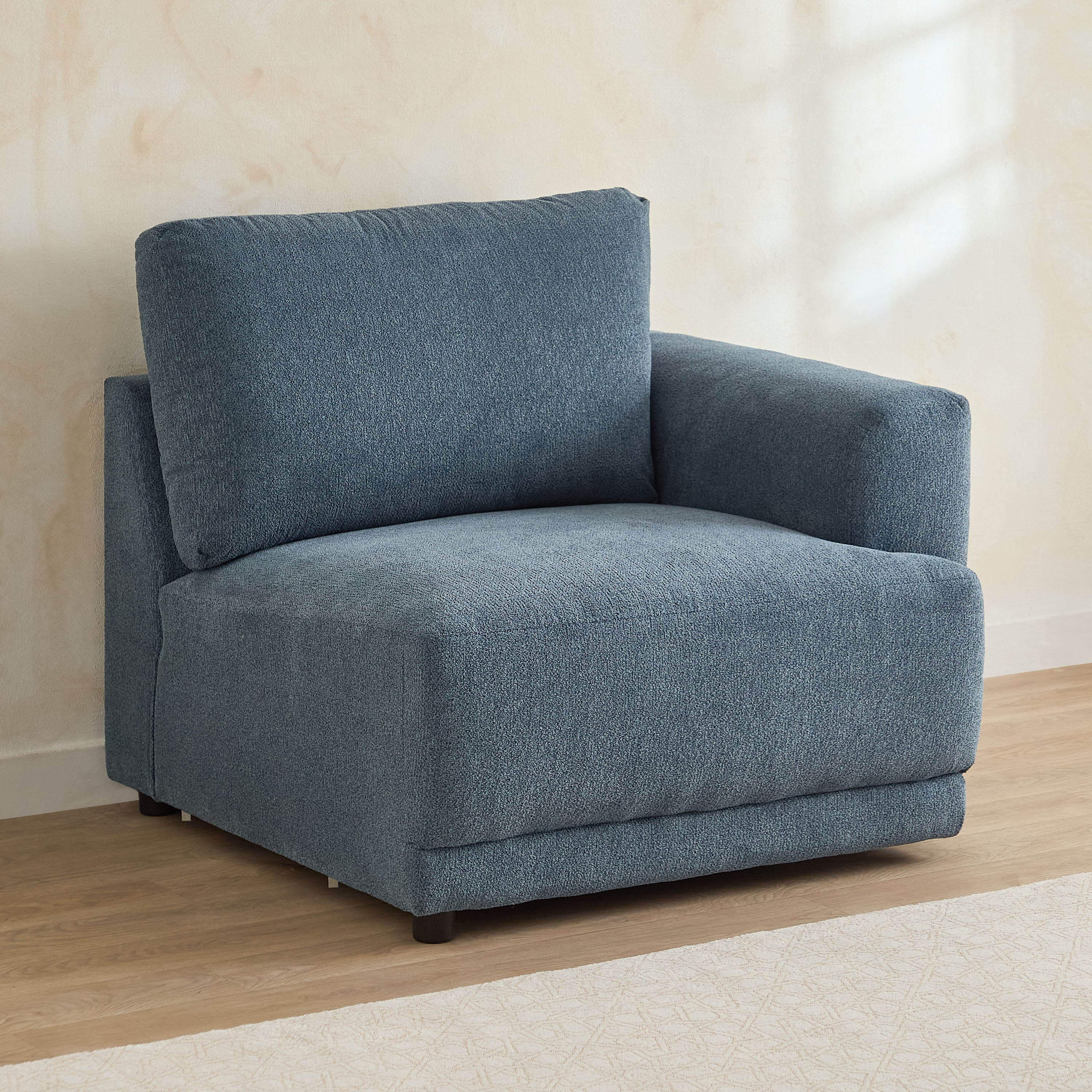 Flexa Fabric Right Armchair-hbxlivingroom-sofasandarmchairs-modularsofas-image-1