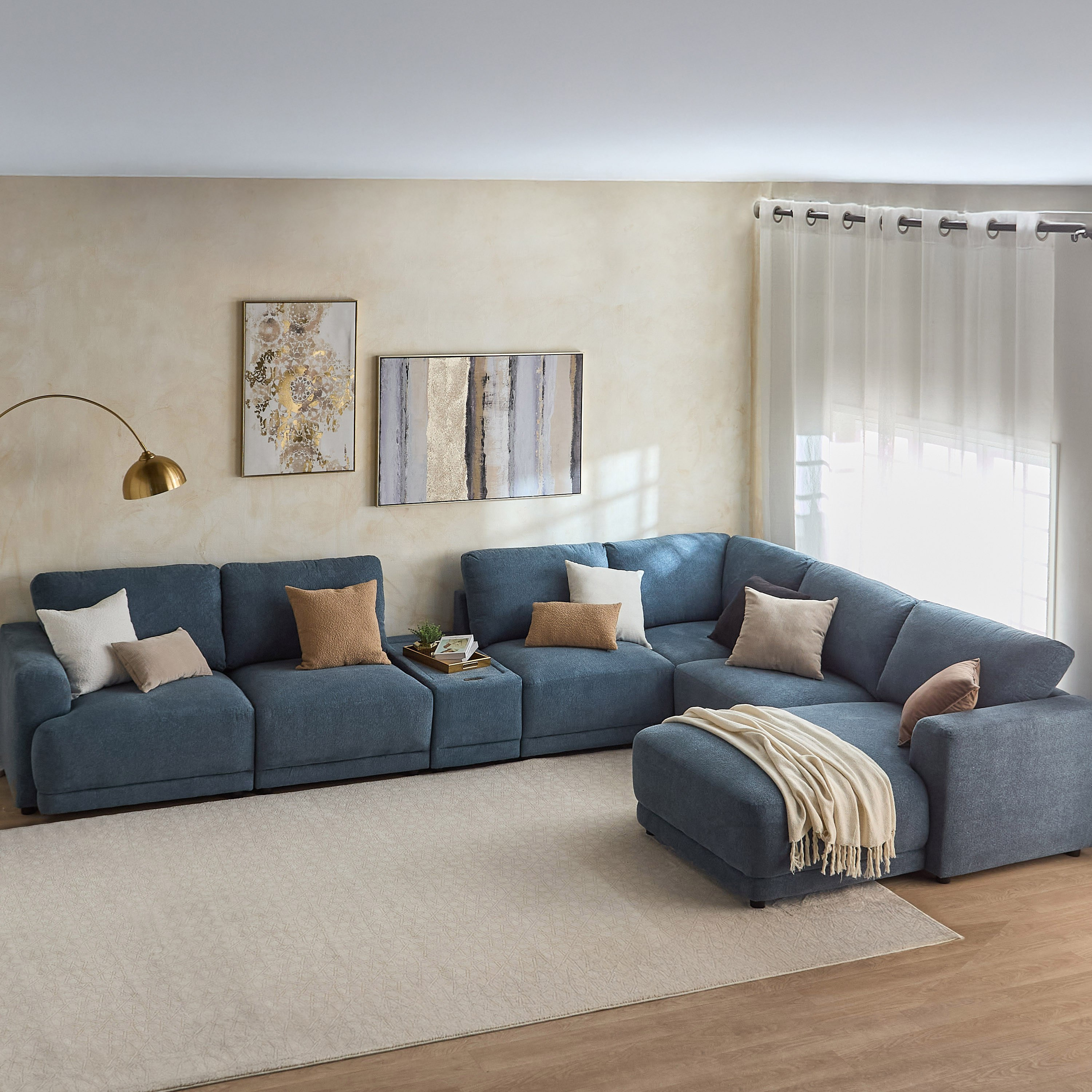 Flexa Fabric Left Armchair-hbxlivingroom-sofasandarmchairs-modularsofas-image-11