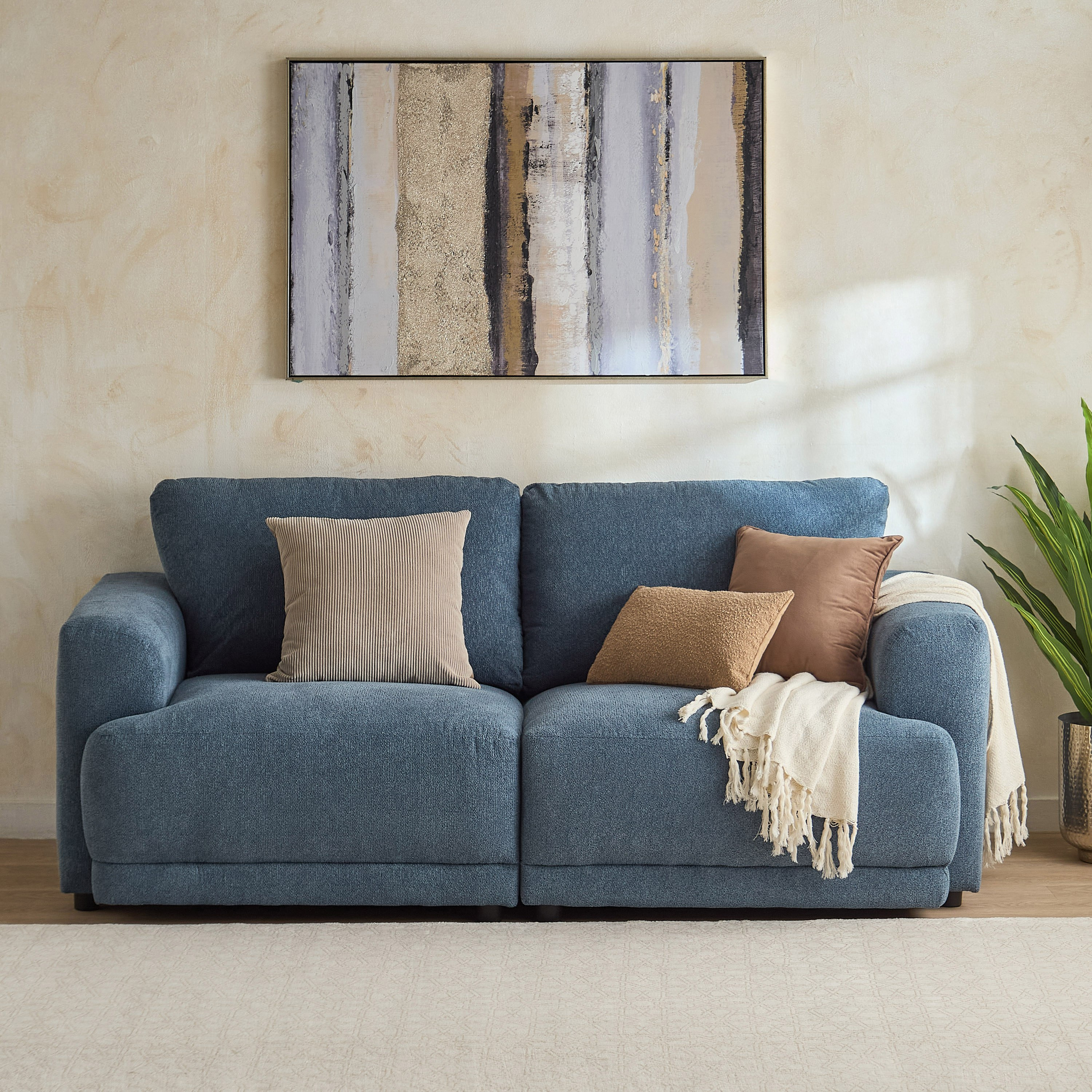 Flexa Acrylic Top Fabric Console with 1 USB Charging and 2 C-Type Charging Point-hbxlivingroom-sofasandarmchairs-modularsofas-image-13