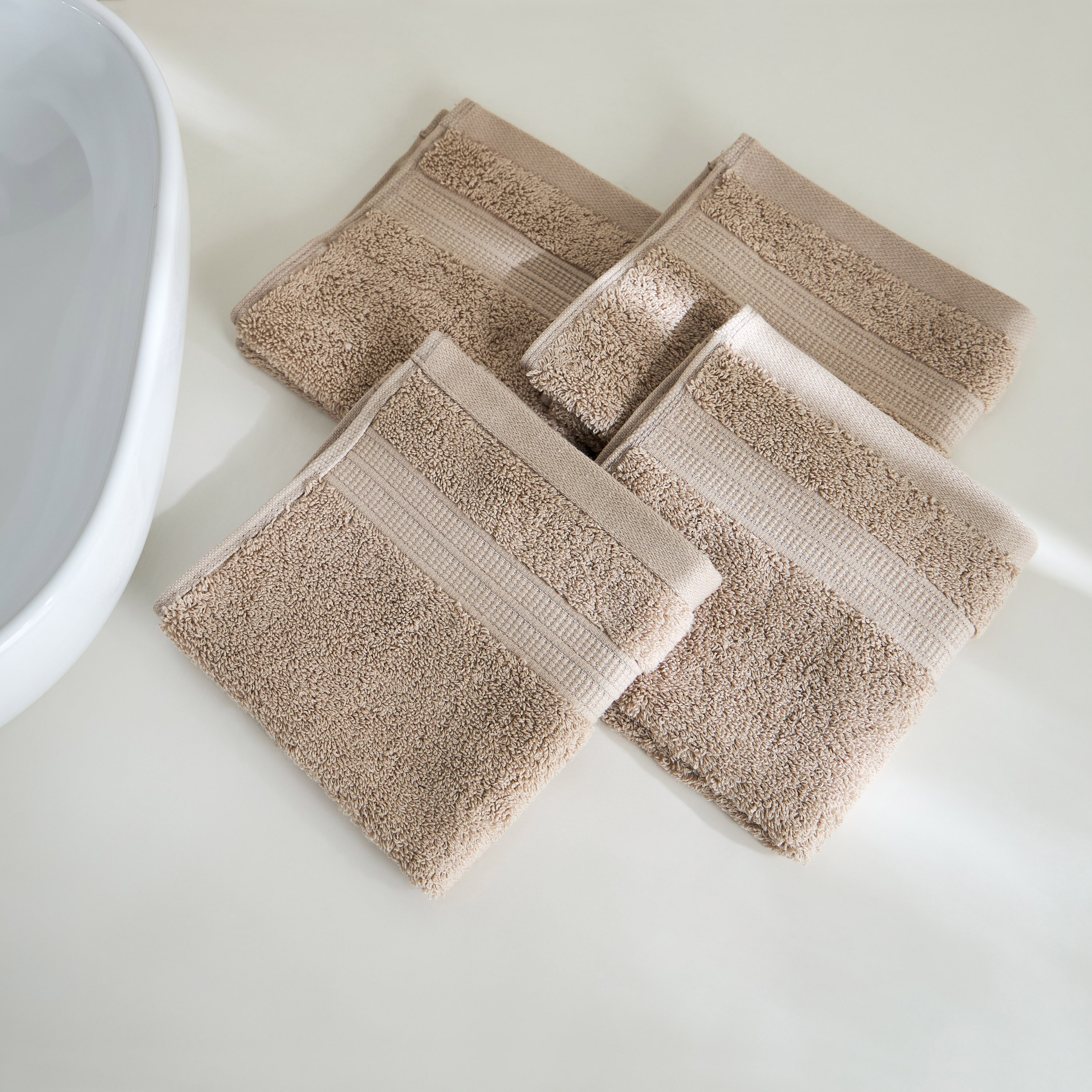 طقم مناشف وجه مقاوم للبهتان 4 قطع من إير ريتش - 30x30 سم-hbxbathroom-bathroomtextiles-image-3
