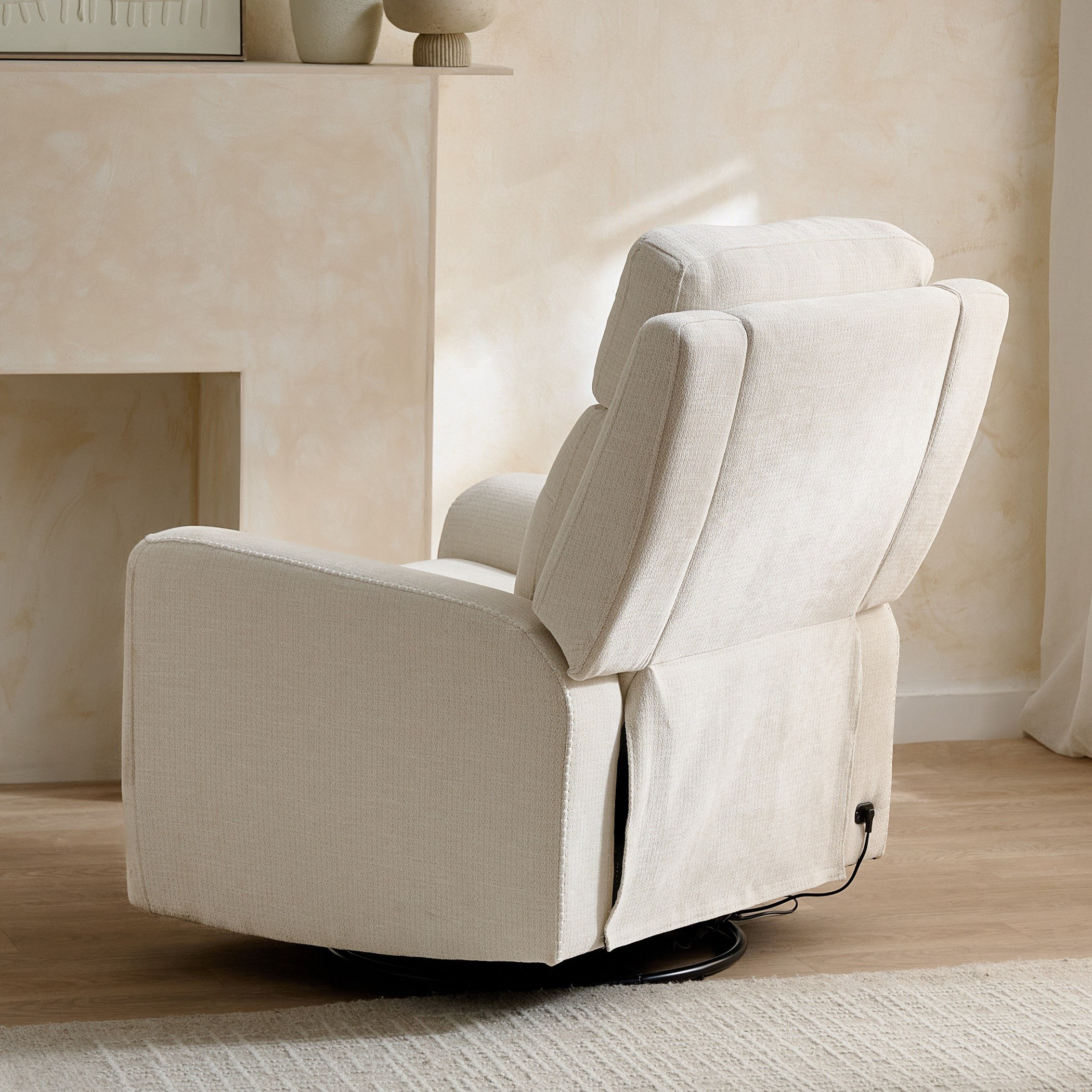 Branco Fabric Dual Electric Armchair Recliner with Swivel and Glider-hbxfurniture-sofasandarmchairs-reclinersofas-image-5