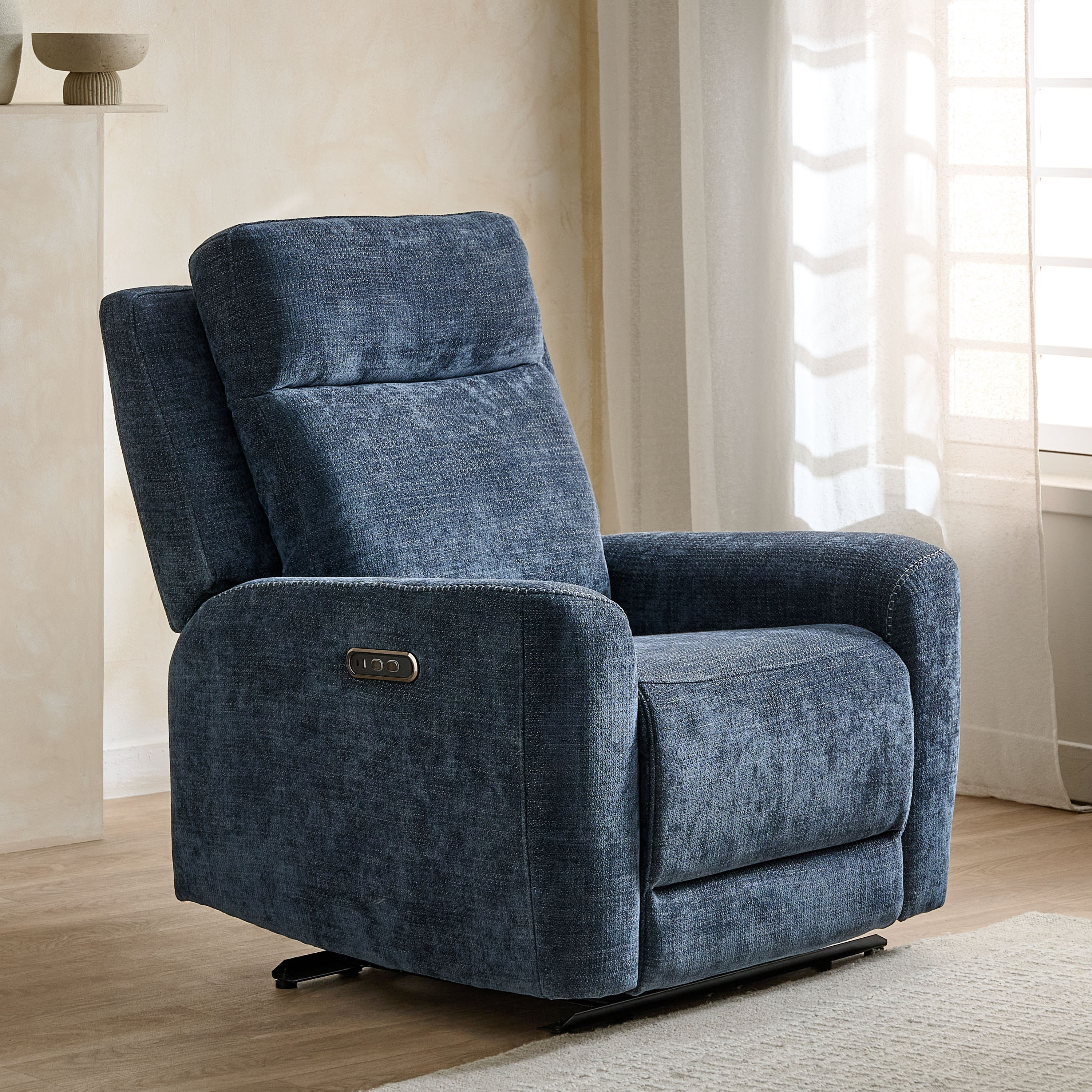 Branco Fabric Electric Armchair Recliner-hbxfurniture-sofasandarmchairs-reclinersofas-image-1