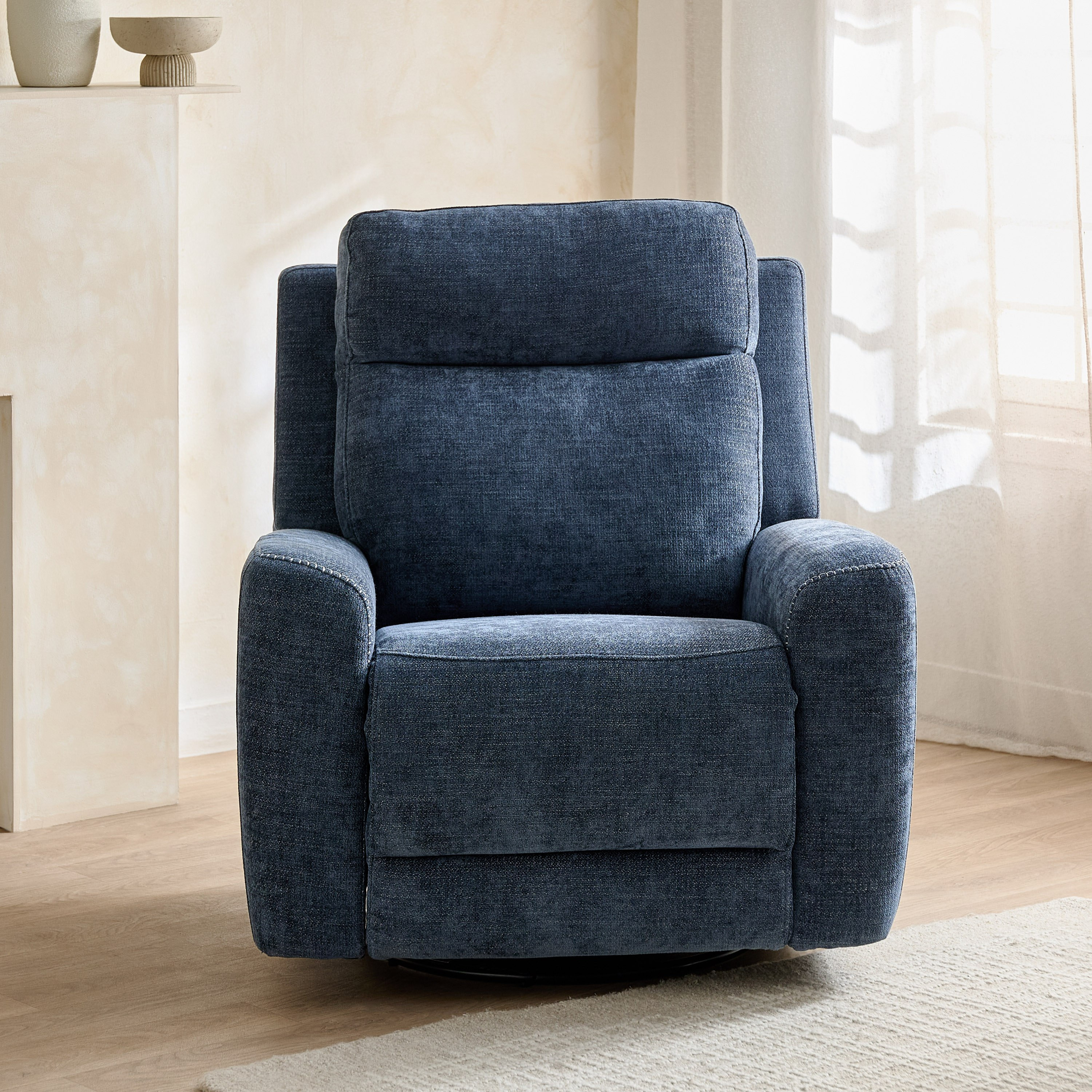 Branco Fabric Dual Electric Armchair Recliner with Swivel and Glider-hbxfurniture-sofasandarmchairs-reclinersofas-image-4