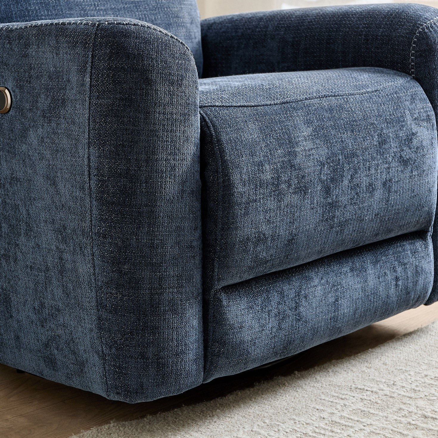 Branco Fabric Dual Electric Armchair Recliner with Swivel and Glider-hbxfurniture-sofasandarmchairs-reclinersofas-image-7