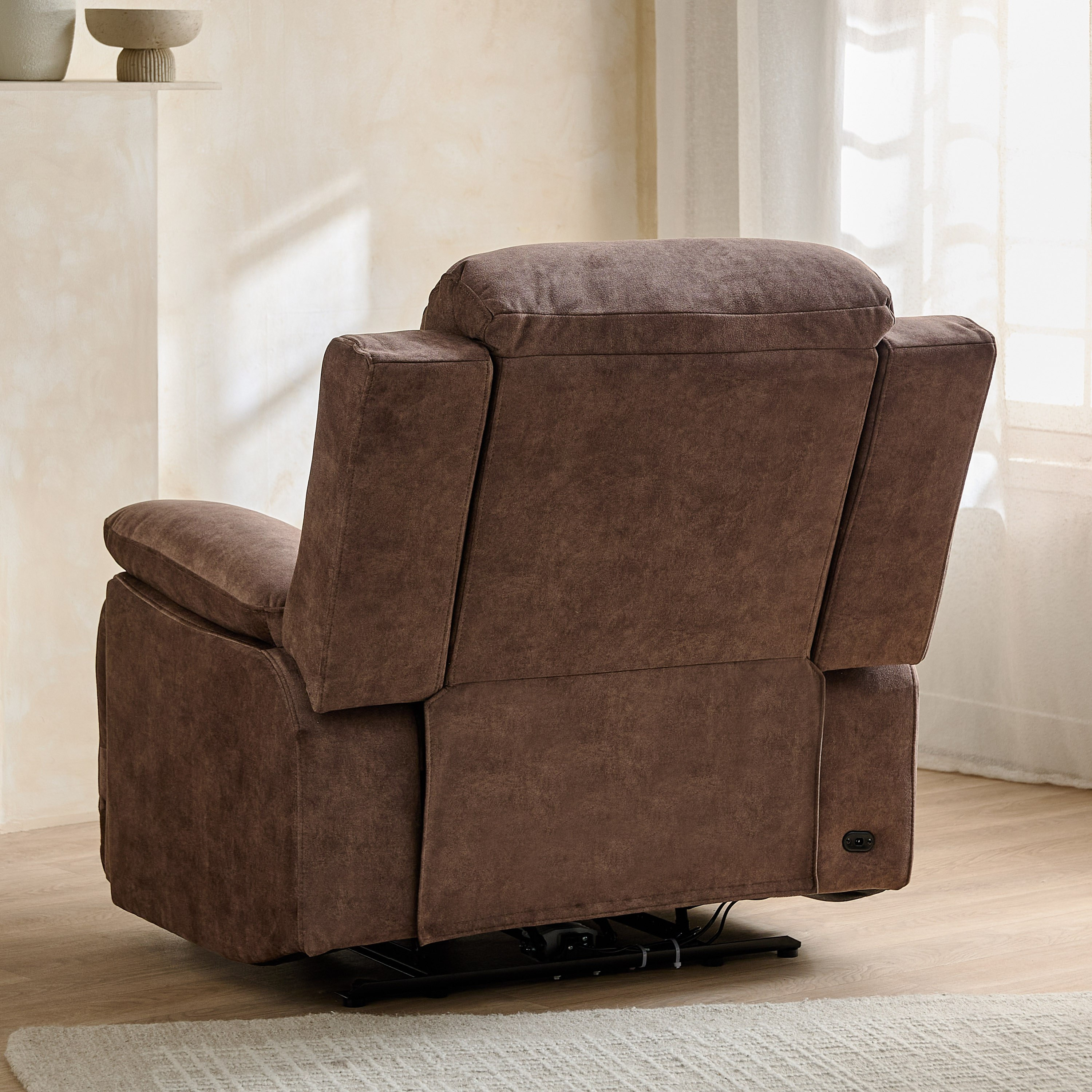 Reva Fabric Electric Power Armchair Recliner-hbxfurniture-sofasandarmchairs-reclinersofas-image-6