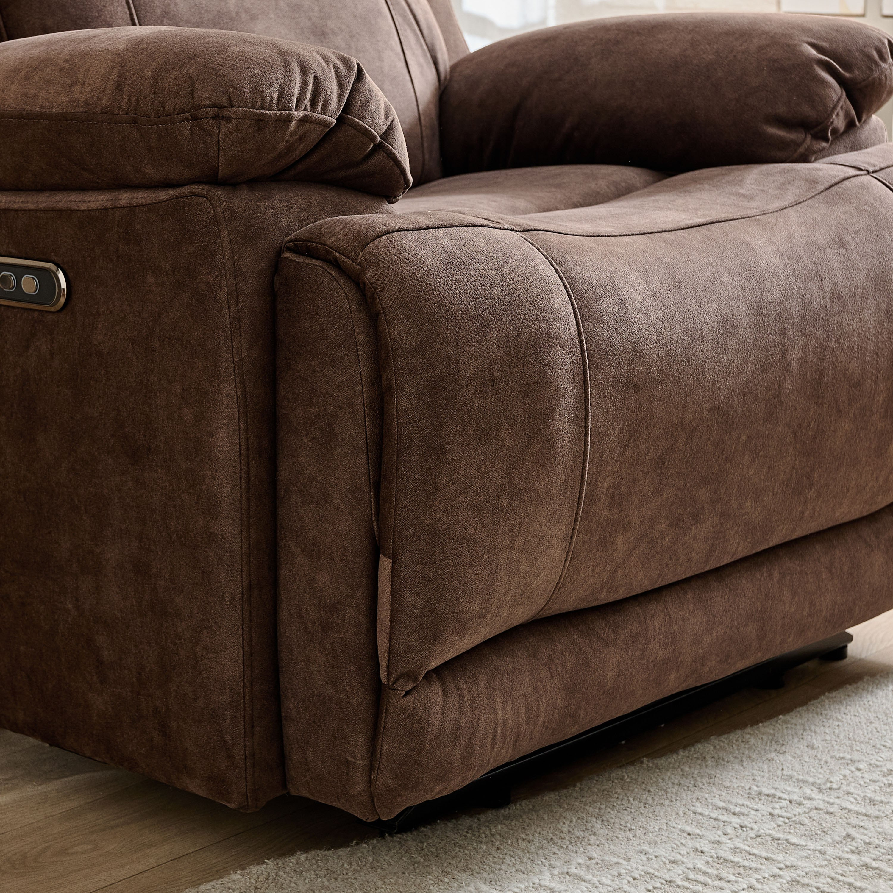 Reva Fabric Electric Power Armchair Recliner-hbxfurniture-sofasandarmchairs-reclinersofas-image-8