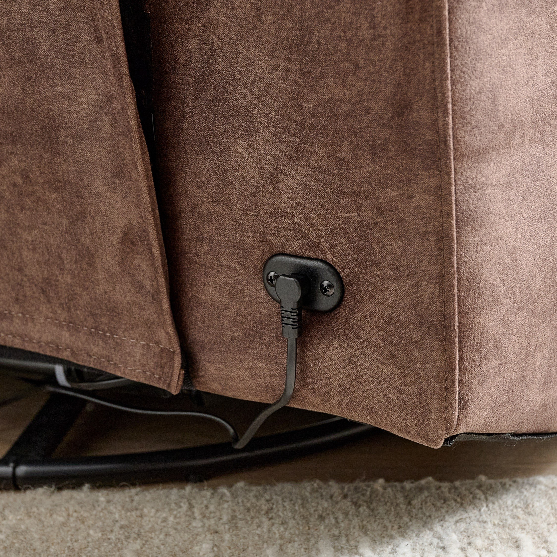 Reva Fabric Dual Electric Armchair Recliner with Swivel and Glider-hbxfurniture-sofasandarmchairs-reclinersofas-image-11