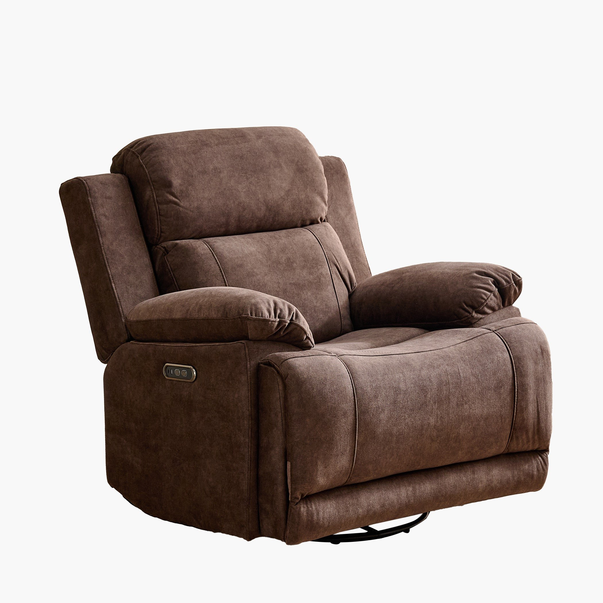 Reva Fabric Dual Electric Armchair Recliner with Swivel and Glider-hbxfurniture-sofasandarmchairs-reclinersofas-image-14