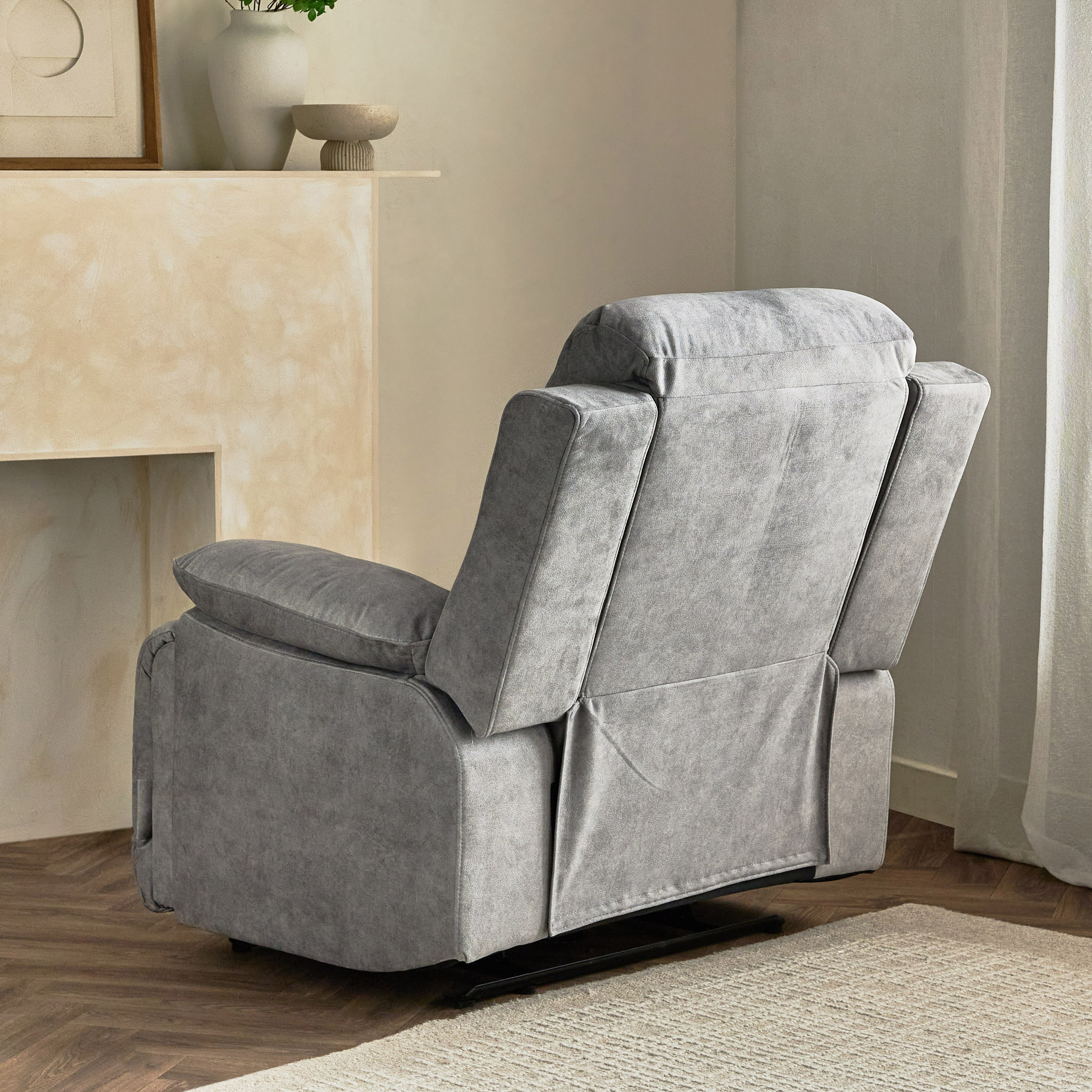 Reva Fabric Manual Armchair Recliner-hbxfurniture-sofasandarmchairs-reclinersofas-image-4