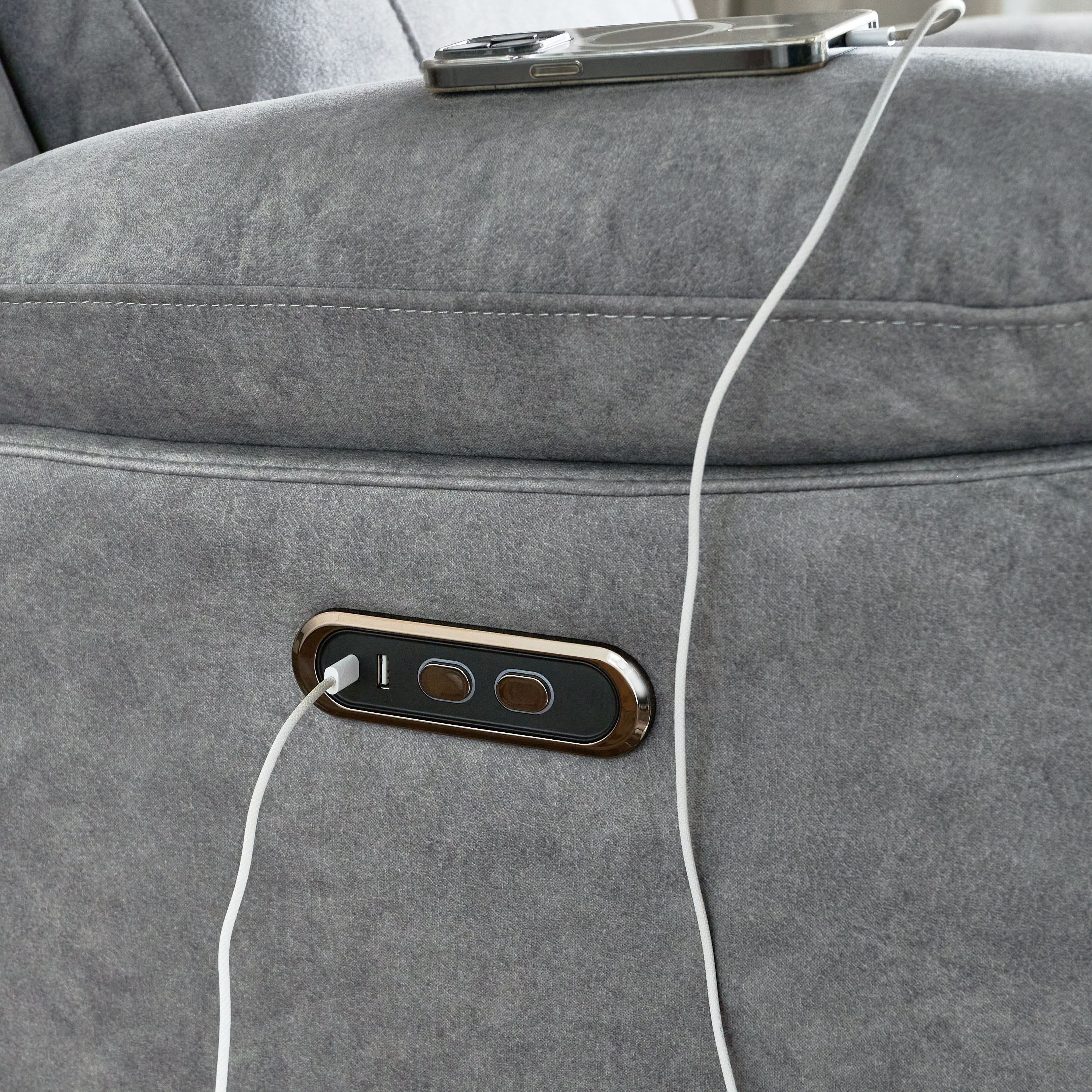 Reva Fabric Electric Power Recliner Armchair-hbxfurniture-sofasandarmchairs-reclinersofas-image-8