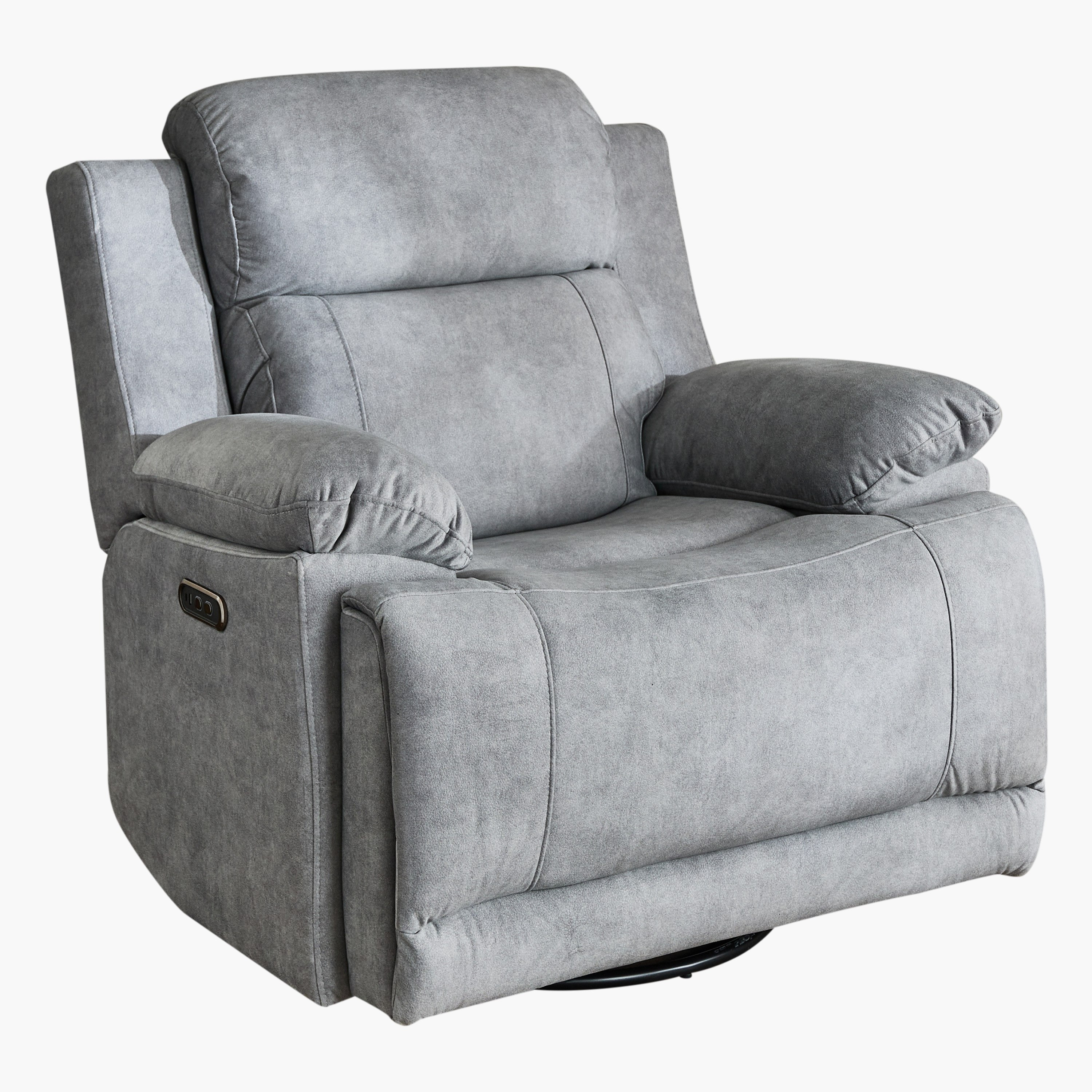 Reva Fabric Dual Electric Power Armchair Recliner with Swivel and Glider-hbxfurniture-sofasandarmchairs-reclinersofas-image-12
