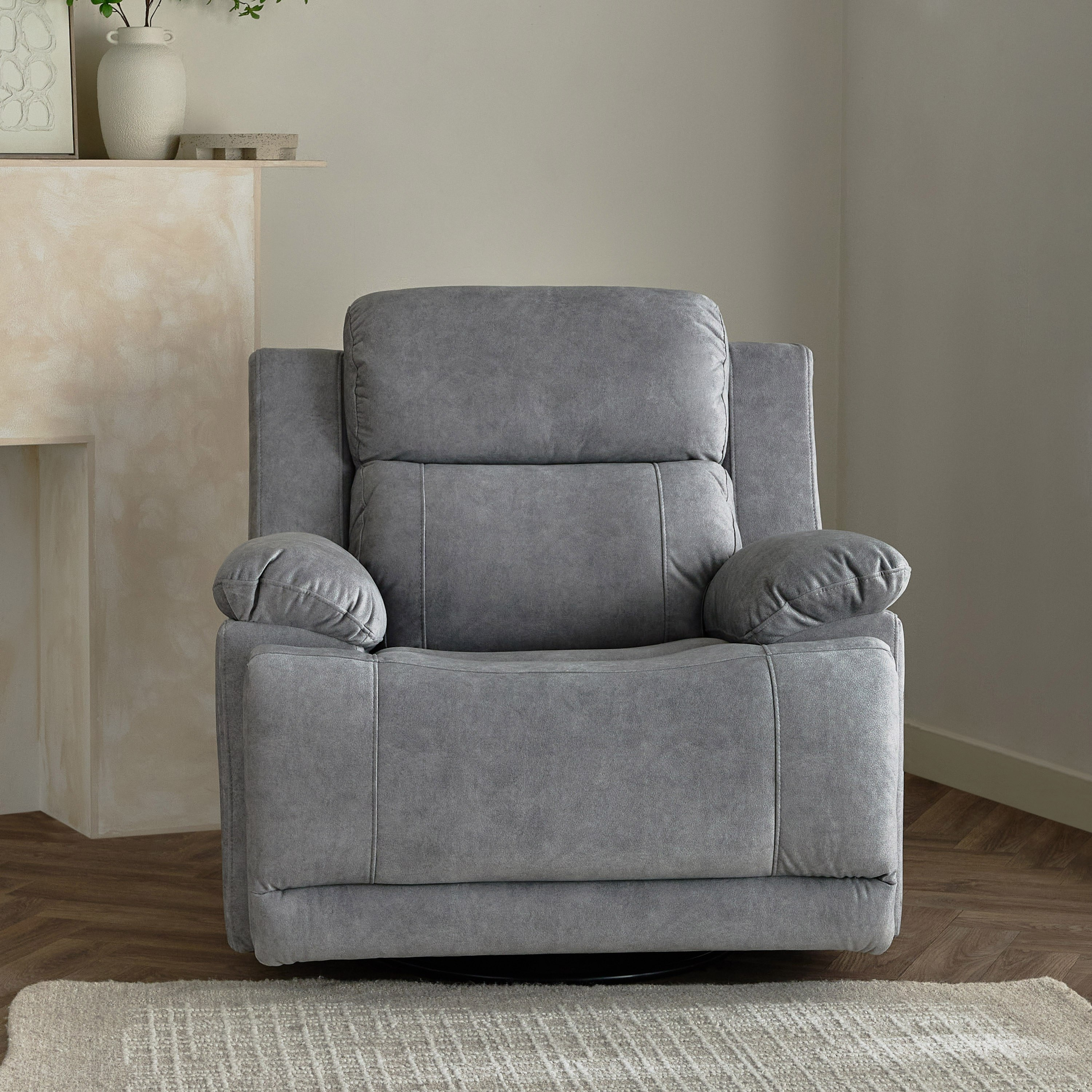 Reva Fabric Dual Electric Power Armchair Recliner with Swivel and Glider-hbxfurniture-sofasandarmchairs-reclinersofas-image-5