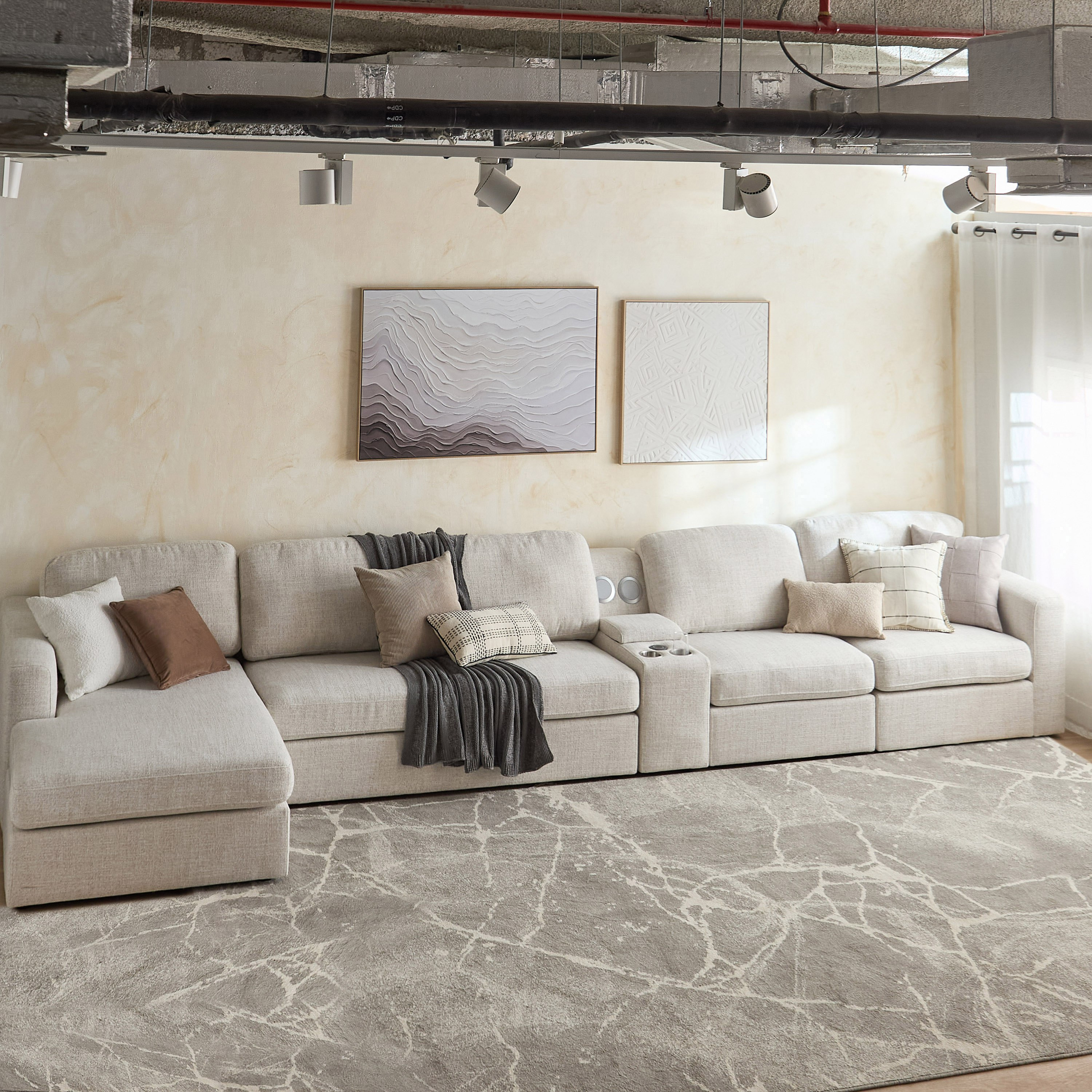 كرسي استرخاء قماش بذراع أيسر نكست من إموديولار-hbxlivingroom-sofasandarmchairs-modularsofas-image-10