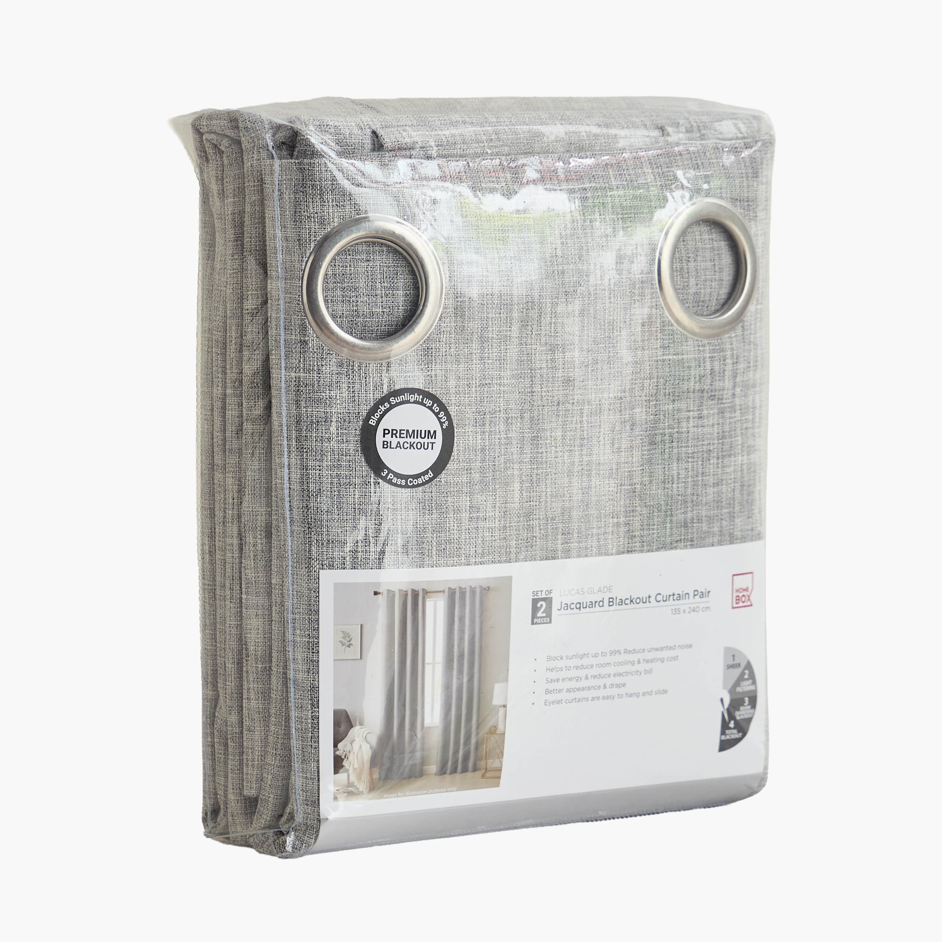 Lucas Glade 2-Piece Jacquard Blackout Curtain Set - 135x240 cm-hbxhomeware-hbxdecorandfurnishings-image-5